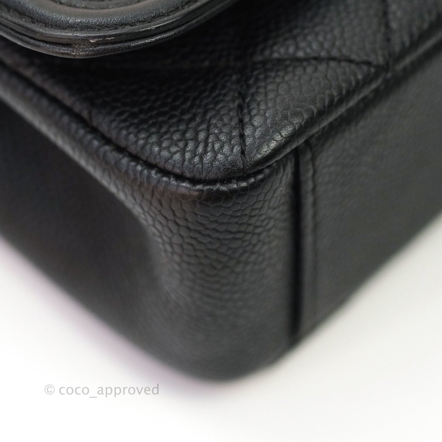 Chanel Quilted Small CC Filigree Flap Black Caviar