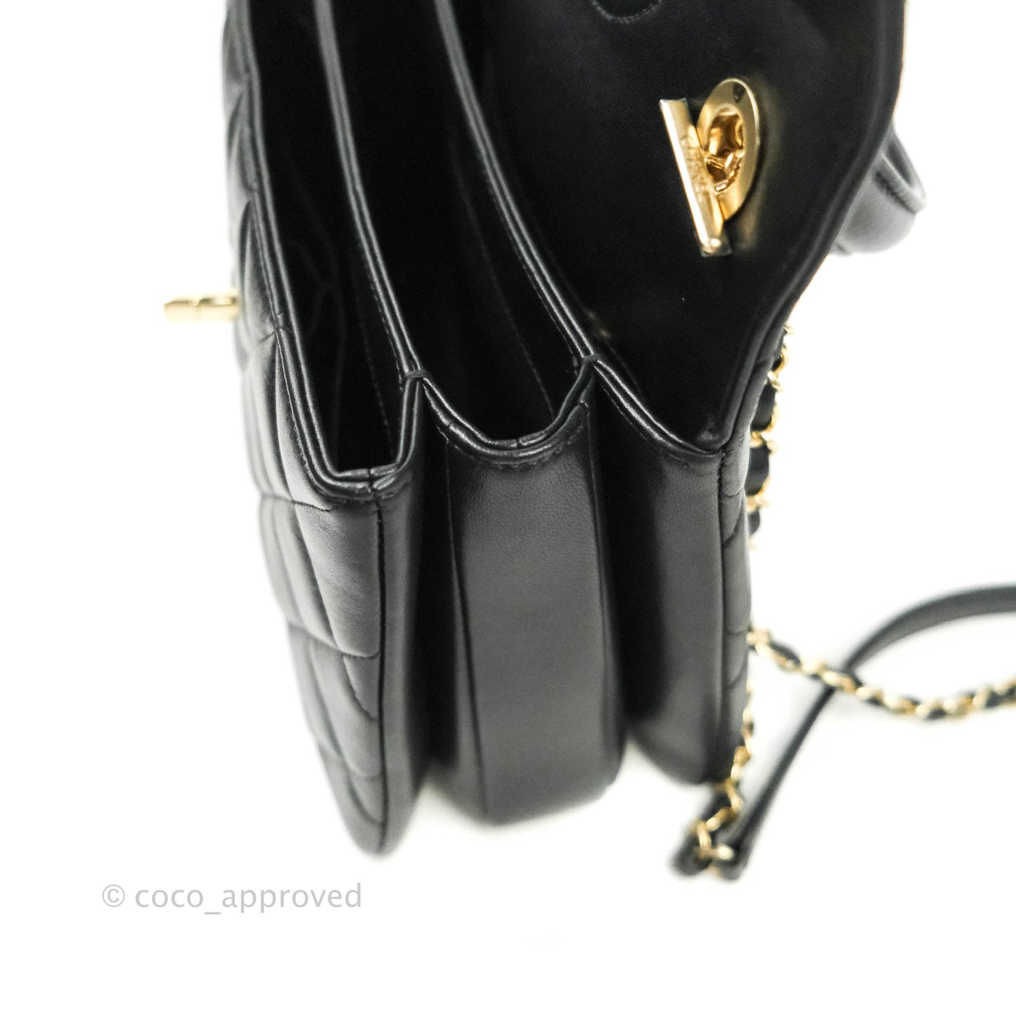 Chanel Trendy CC Small Black Lambskin Gold Hardware