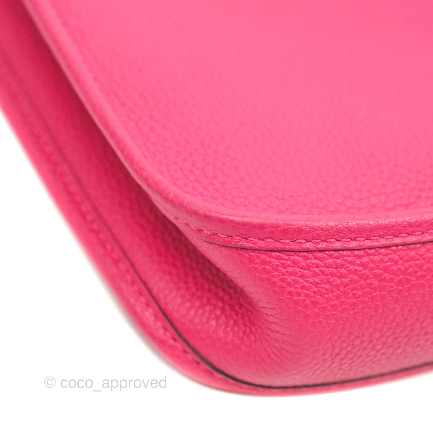 Hermès Mini Evelyne 16 Rose Mexico TM Palladium Hardware