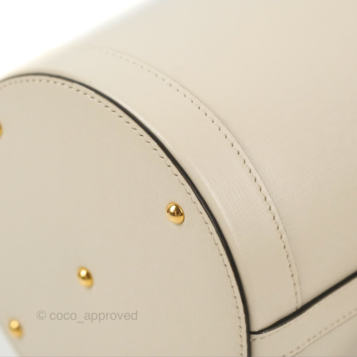Gucci Horsebit 1955 Small Bucket Bag Cream