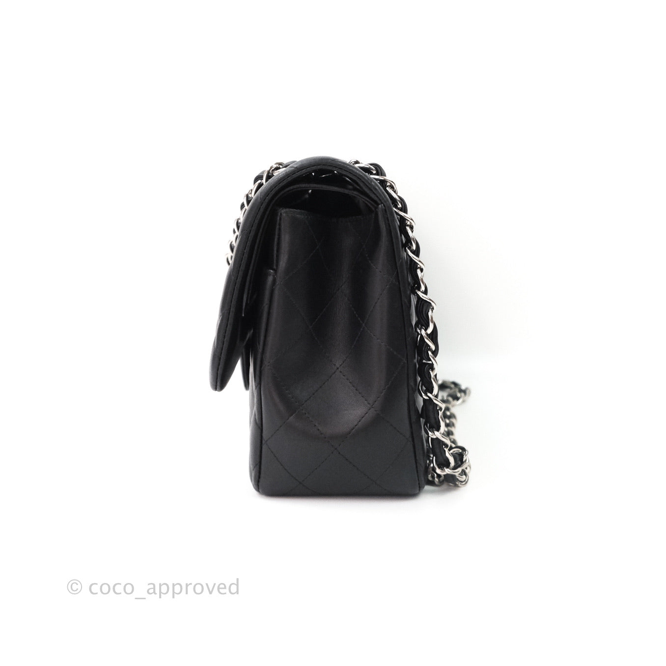 Chanel Jumbo Double Flap Black Lambskin Silver Hardware⁣⁣