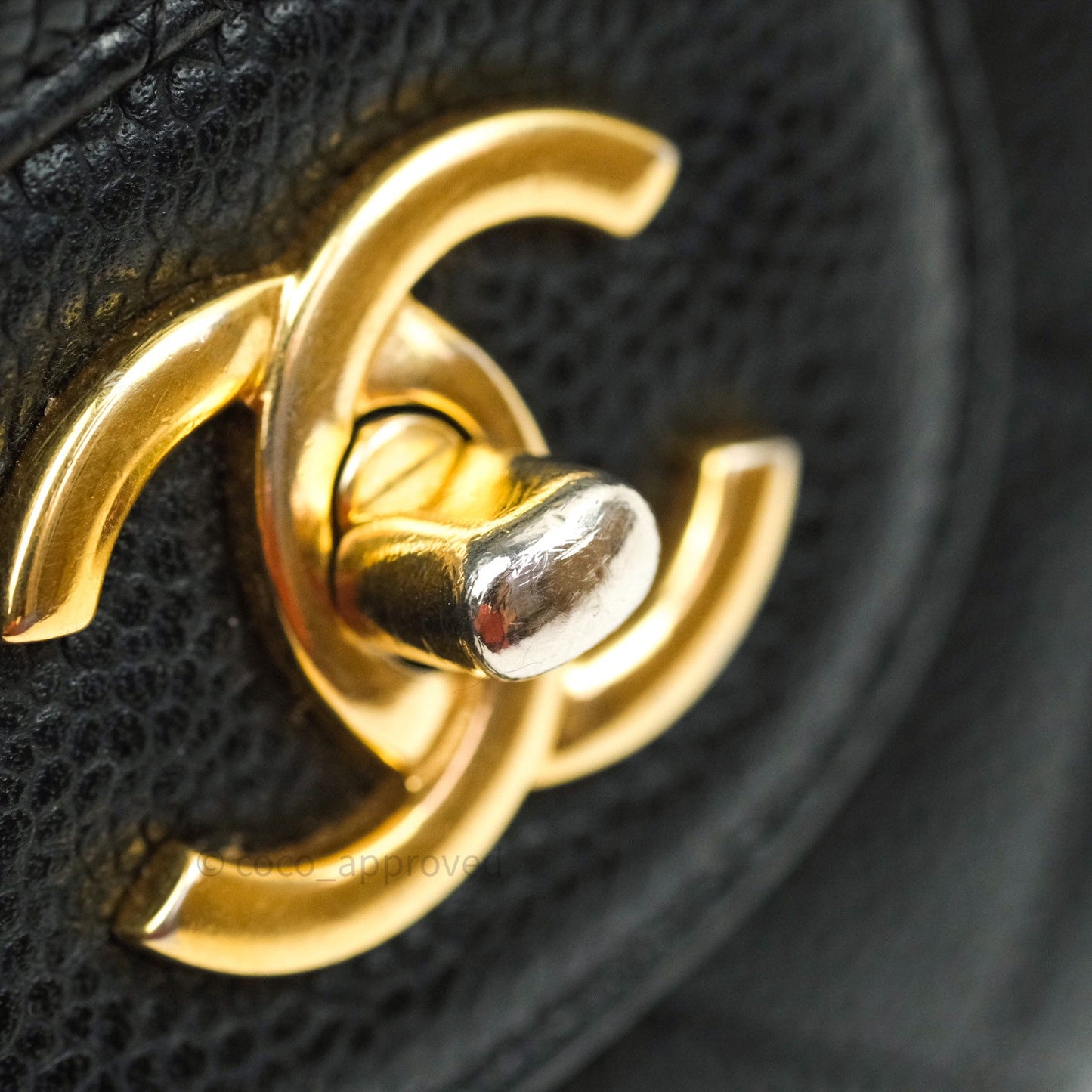 Chanel Jumbo Double Flap Black Caviar Gold Hardware⁣⁣