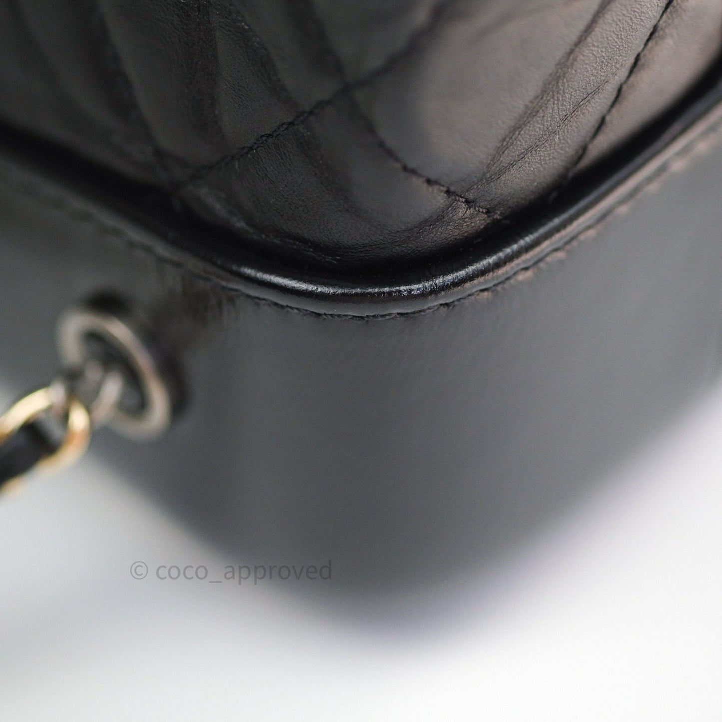 Chanel Gabrielle Backpack Black Aged Calfskin Small Black