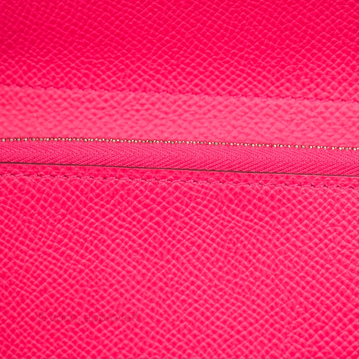 Hermès Small Kelly Wallet Rose Extreme I6 Epsom Palladium Hardware