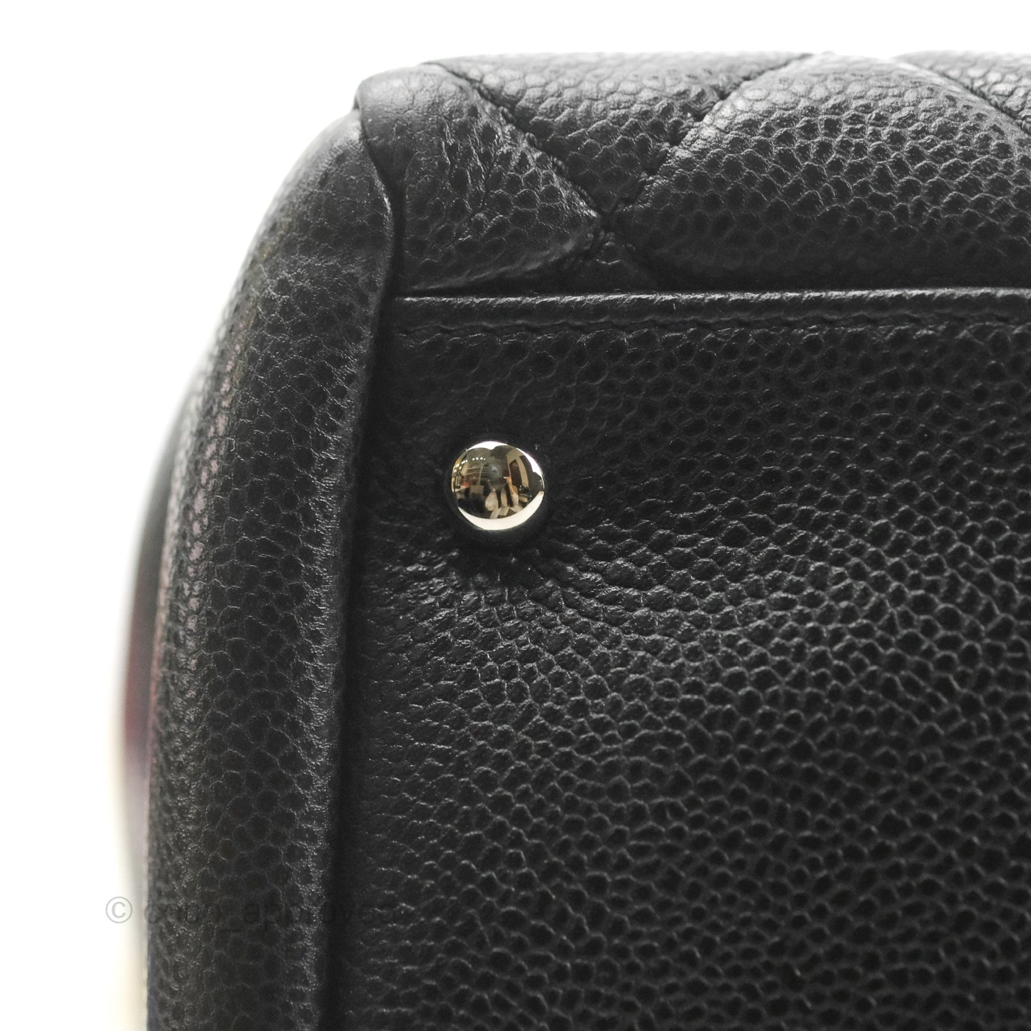 Chanel XL Shopping Tote Black Caviar Silver Hardware
