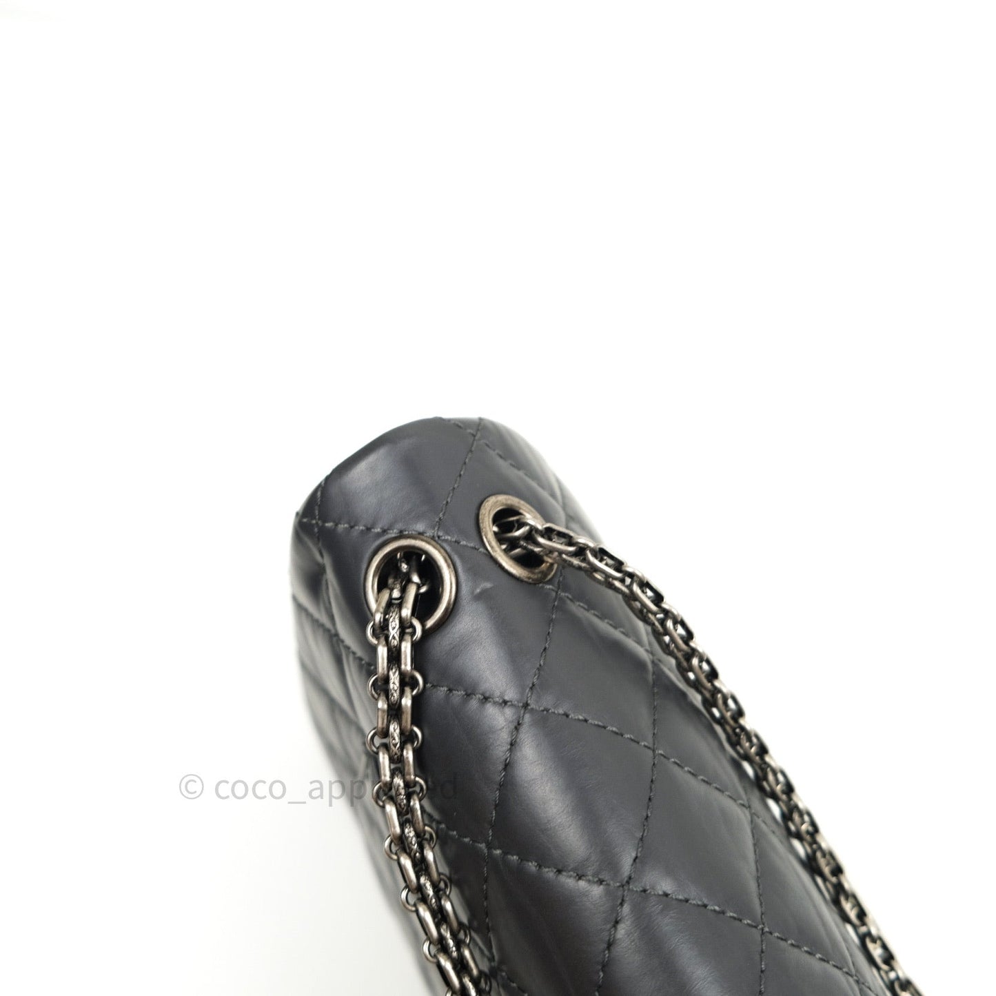 Chanel Reissue Quilted Aged Calfskin Dark Grey Ruthenium Hardware 226