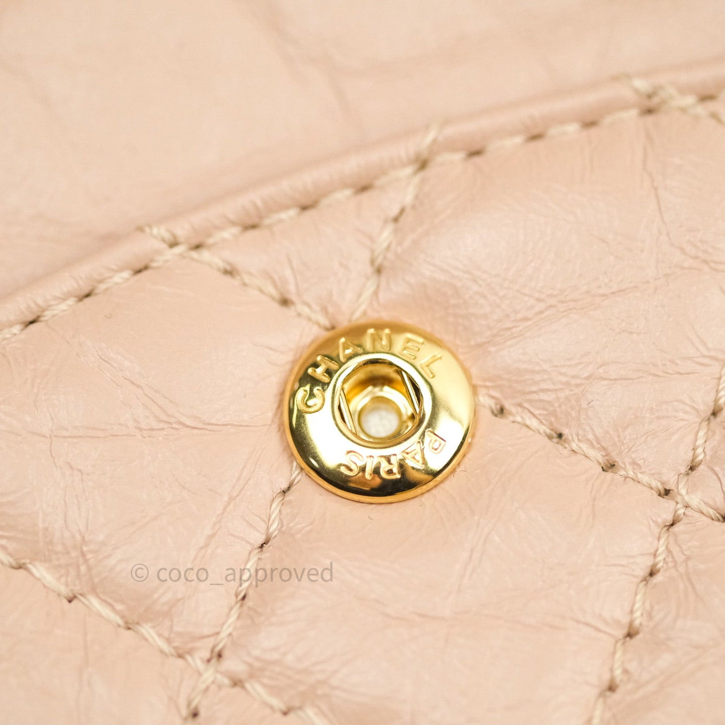 Chanel Reissue Quilted Aged Calfskin Beige Gold Hardware 226