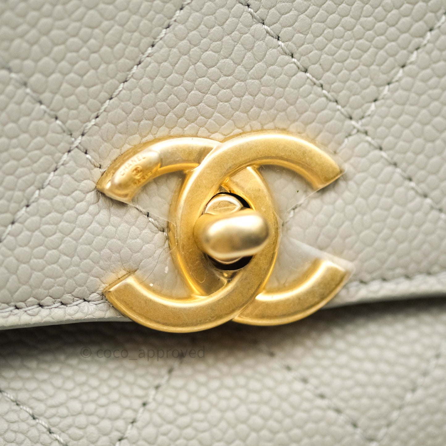 Chanel Chic Affinity Small Grained Calfskin Grey Gold Hardware