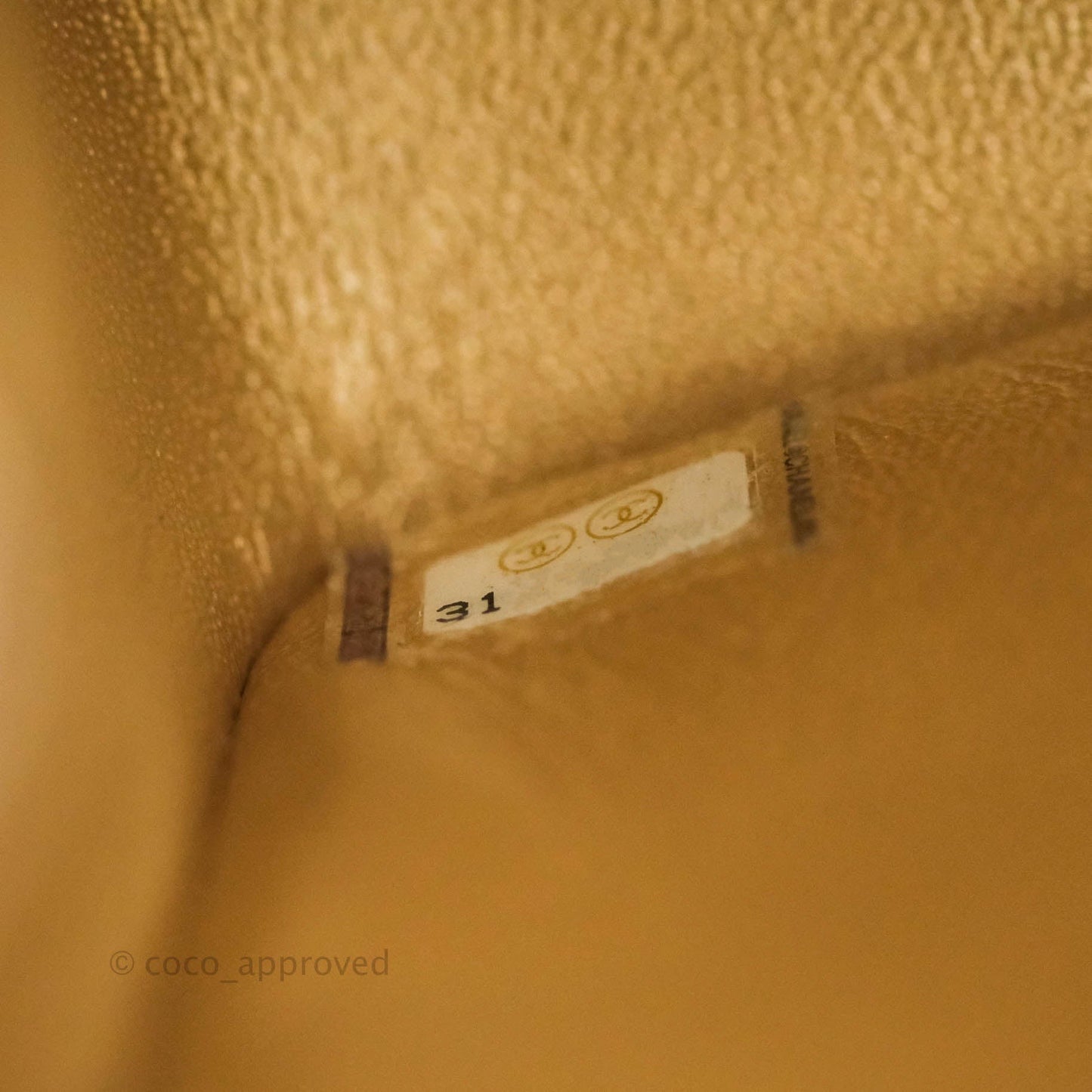 Chanel Classic Quilted Mini Square Gold Lambskin Gold Hardware 21P