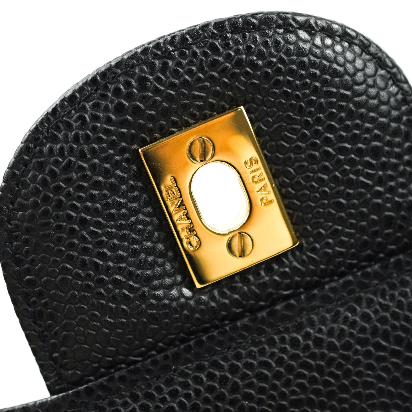 Chanel Jumbo Single Flap Black Caviar Gold Hardware⁣⁣