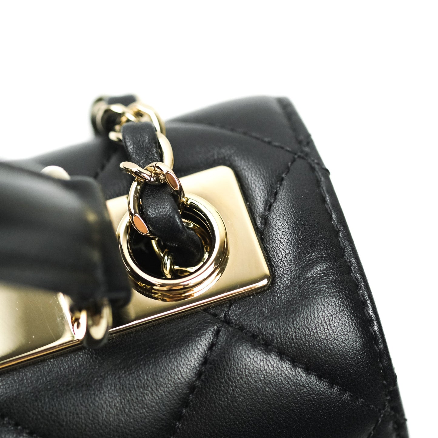 Chanel Trendy CC Small Black Lambskin Gold Hardware