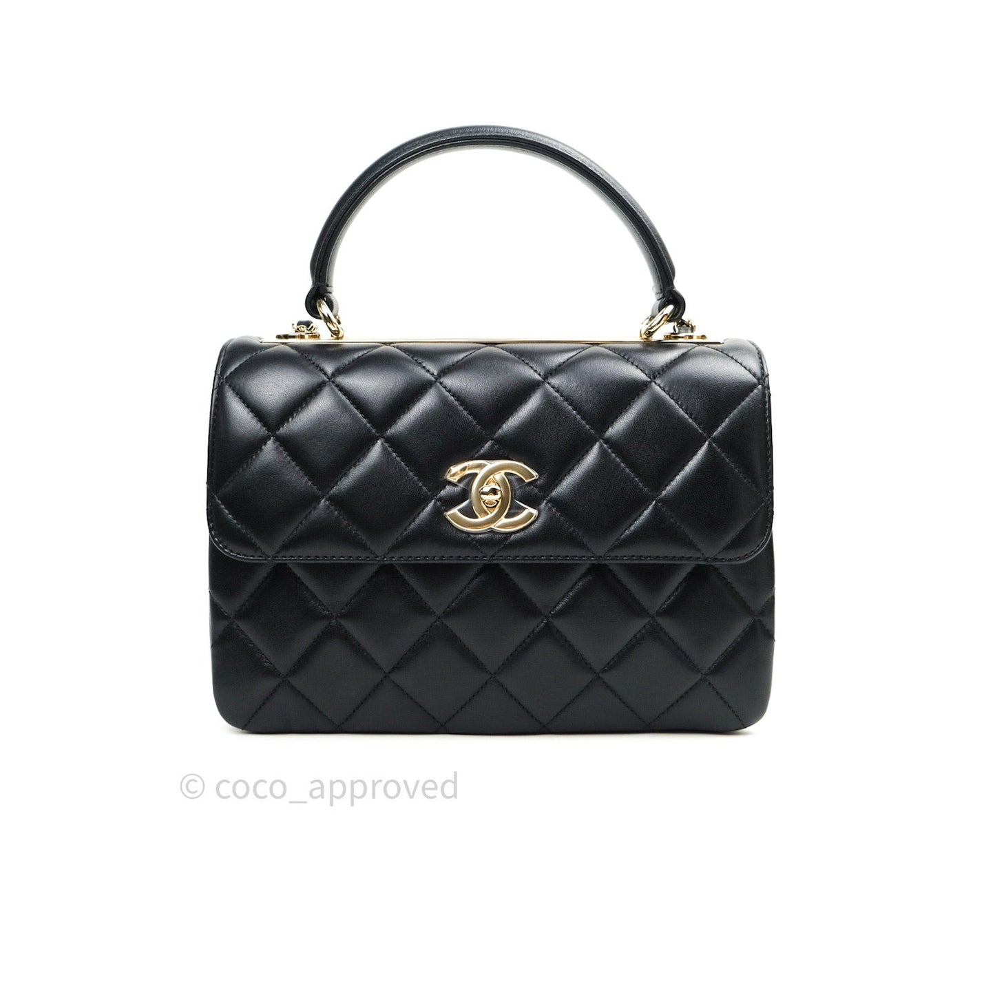 Chanel Trendy CC Small Black Lambskin Gold Hardware