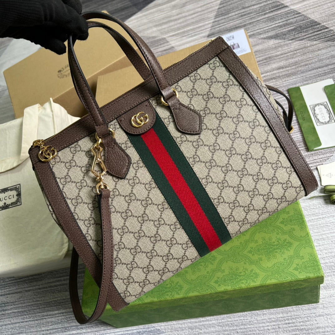Luxury Gucci Ophidia GG Medium Tote Bag