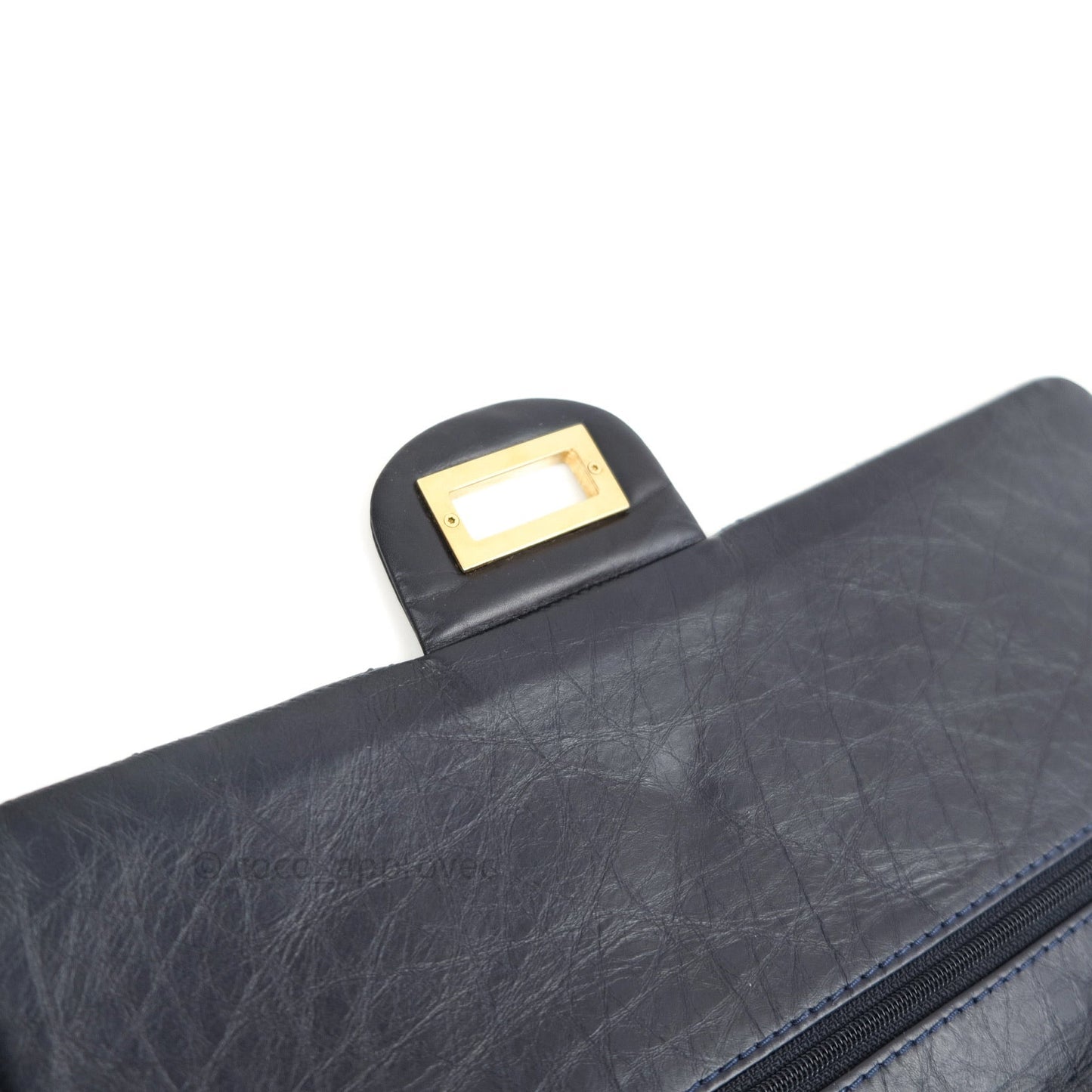 Chanel Reissue Quilted Aged Calfskin Dark Navy Gold Hardware 227