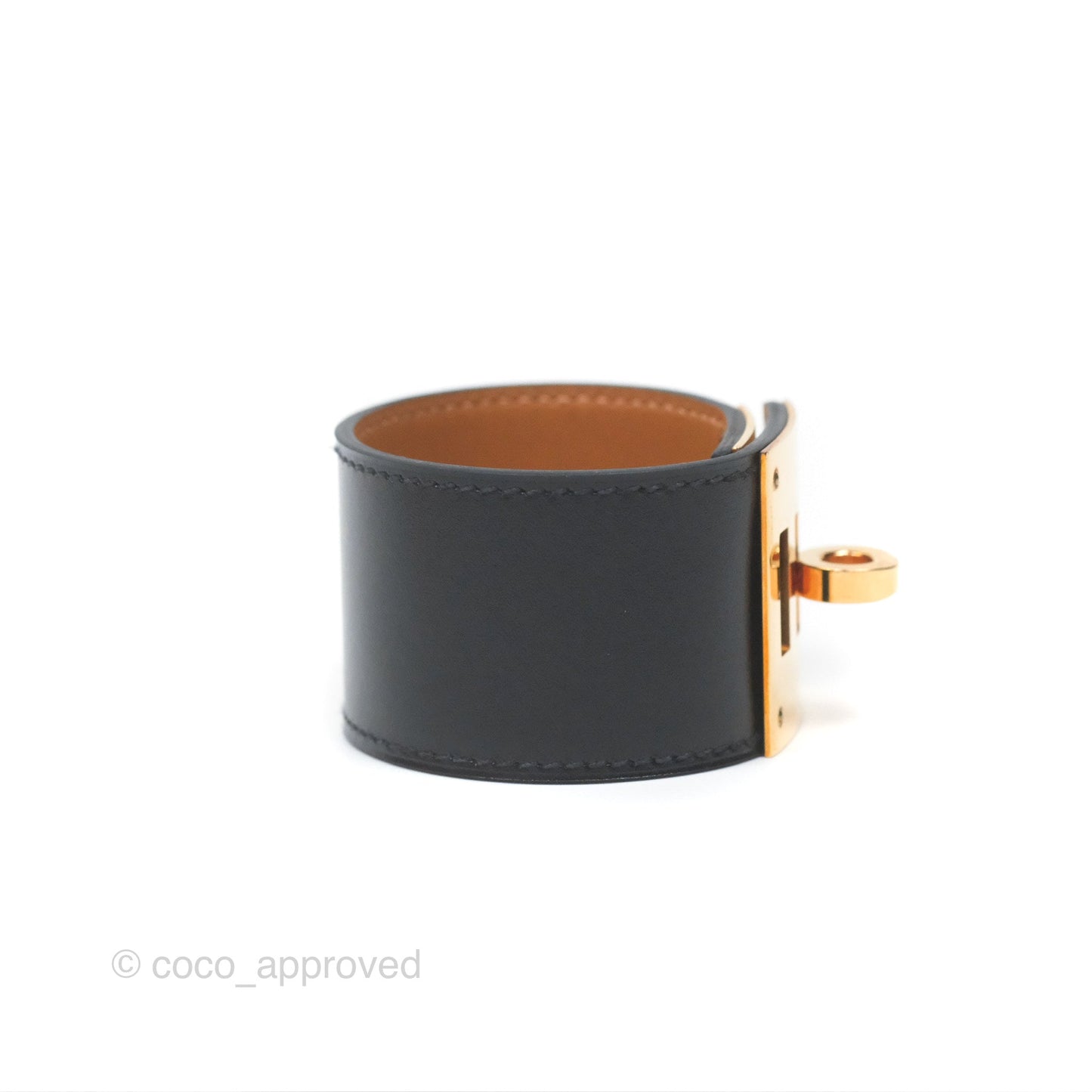 Hermès Kelly Dog Bracelet Noir Gold Hardware
