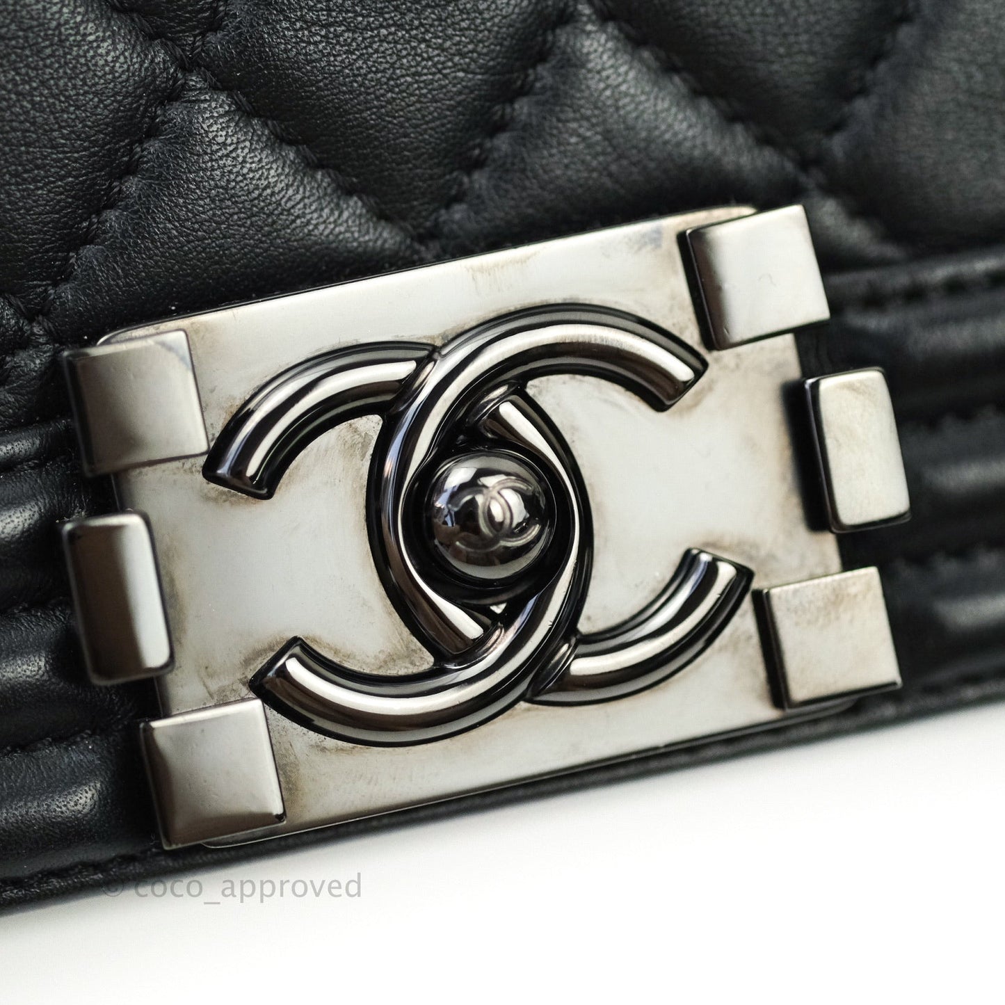 Chanel Quilted Medium Calfskin Boy Flap So Black Hardware
