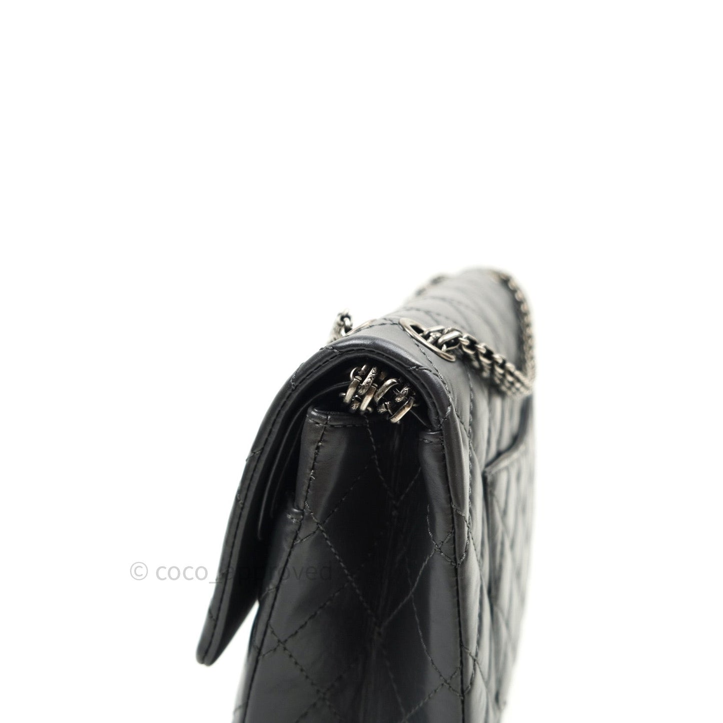 Chanel Reissue Quilted Aged Calfskin Dark Grey Ruthenium Hardware 226