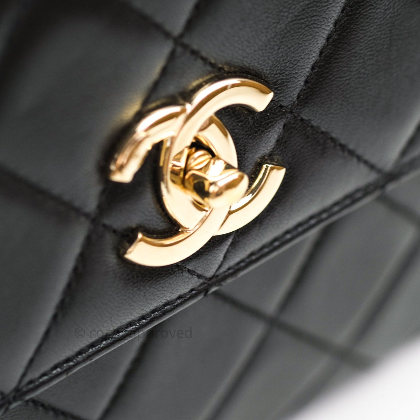 Chanel Trendy CC Small Black Lambskin Gold Hardware