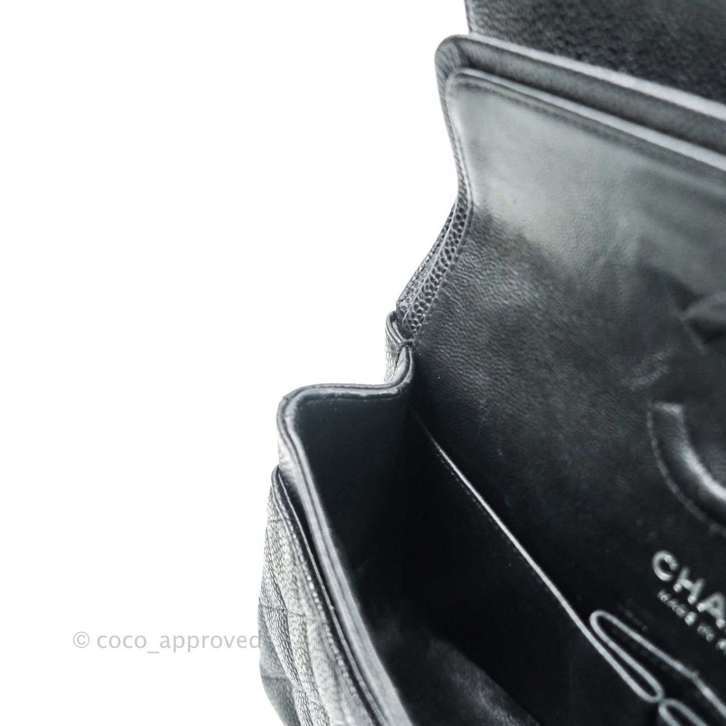 Chanel Classic Small S/M Flap Black Caviar Silver Hardware