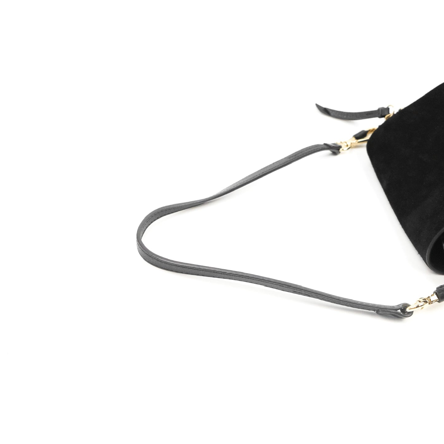 Chloe Small Faye Backpack Suede Calfskin Black Gold Hardware