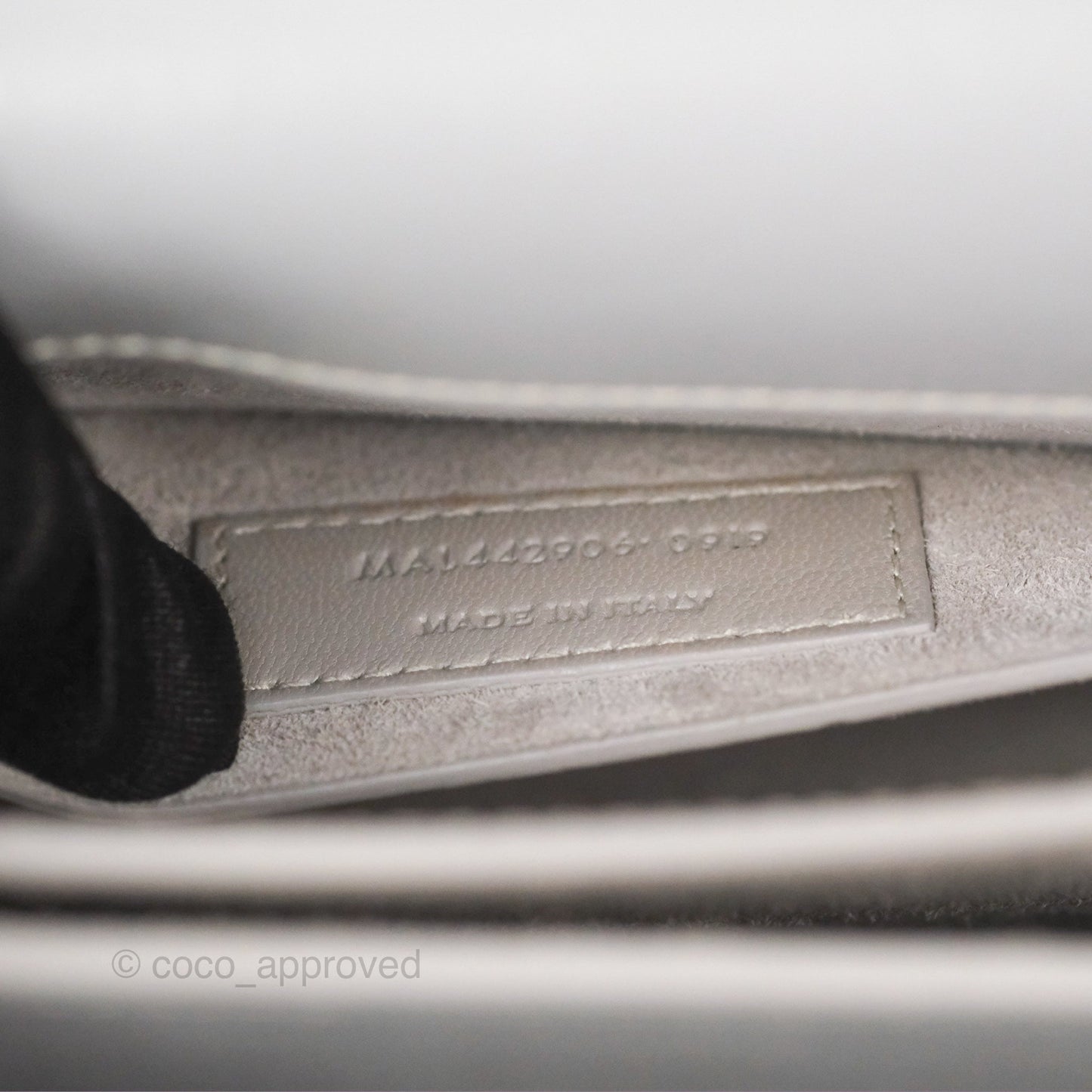 Saint Laurent Sunset Medium Light Grey Calfskin Silver Hardware