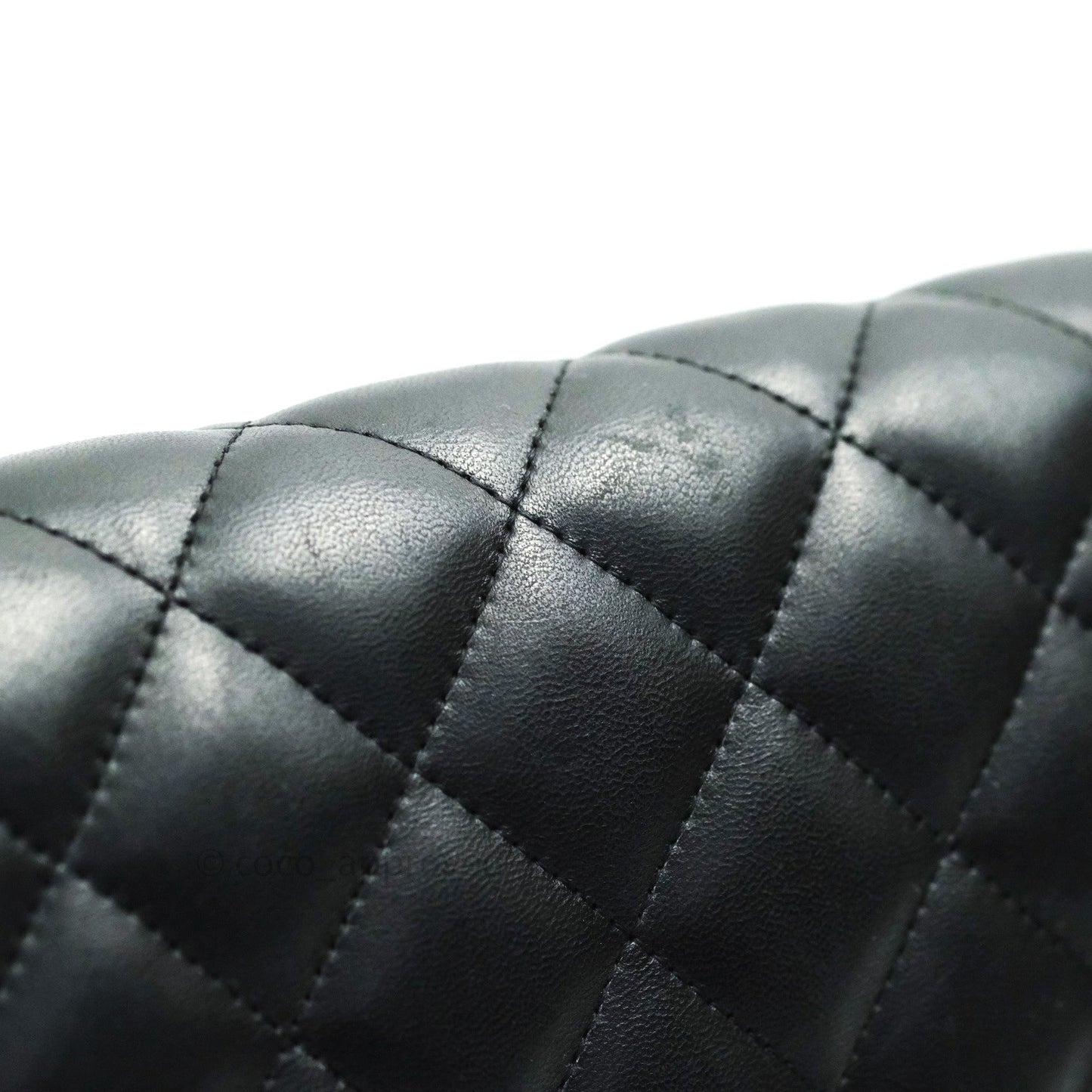 Chanel Jumbo Double Flap Black Lambskin Silver Hardware⁣⁣