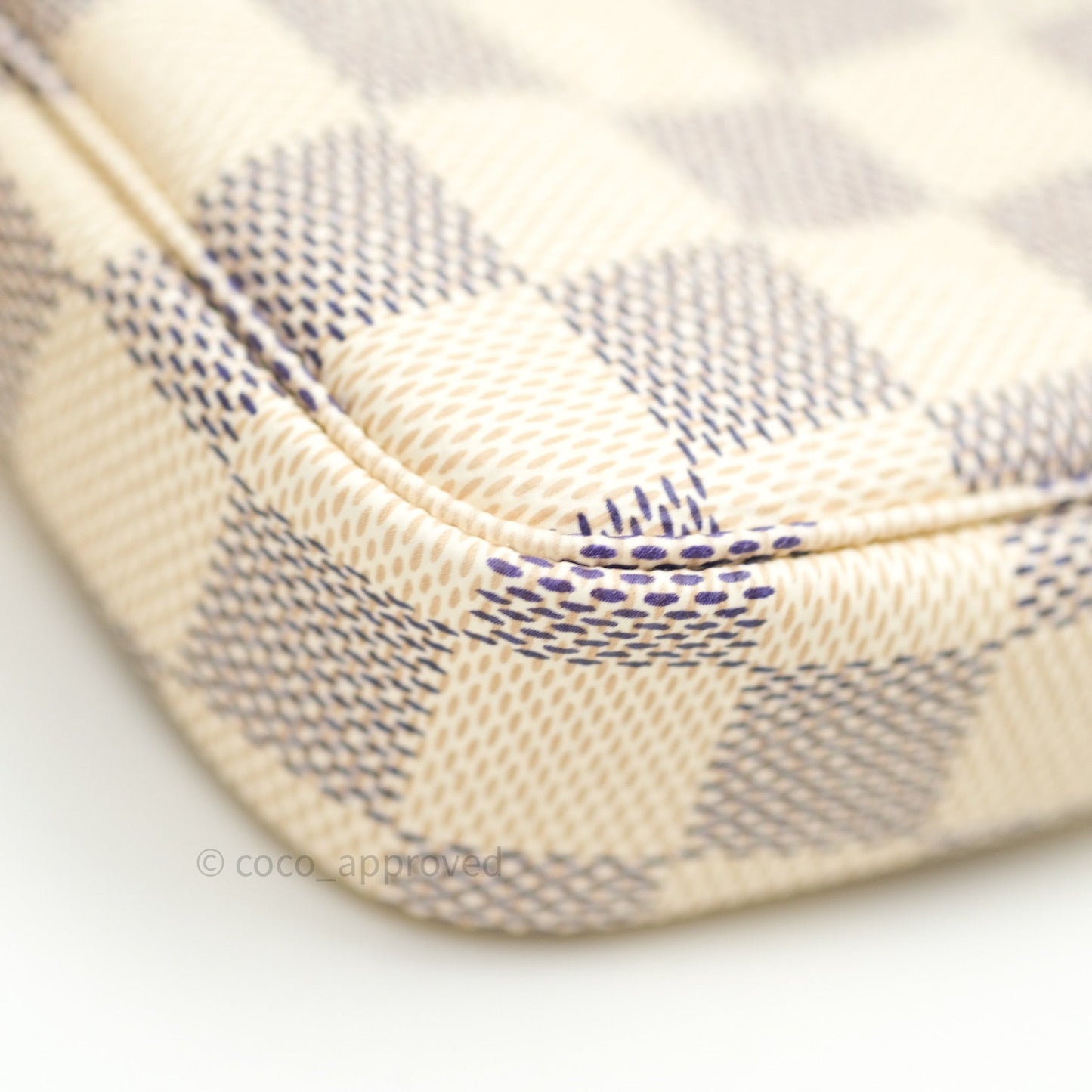 Louis Vuitton Mini Pochette Accessories⁣ Damier Azur Canvas