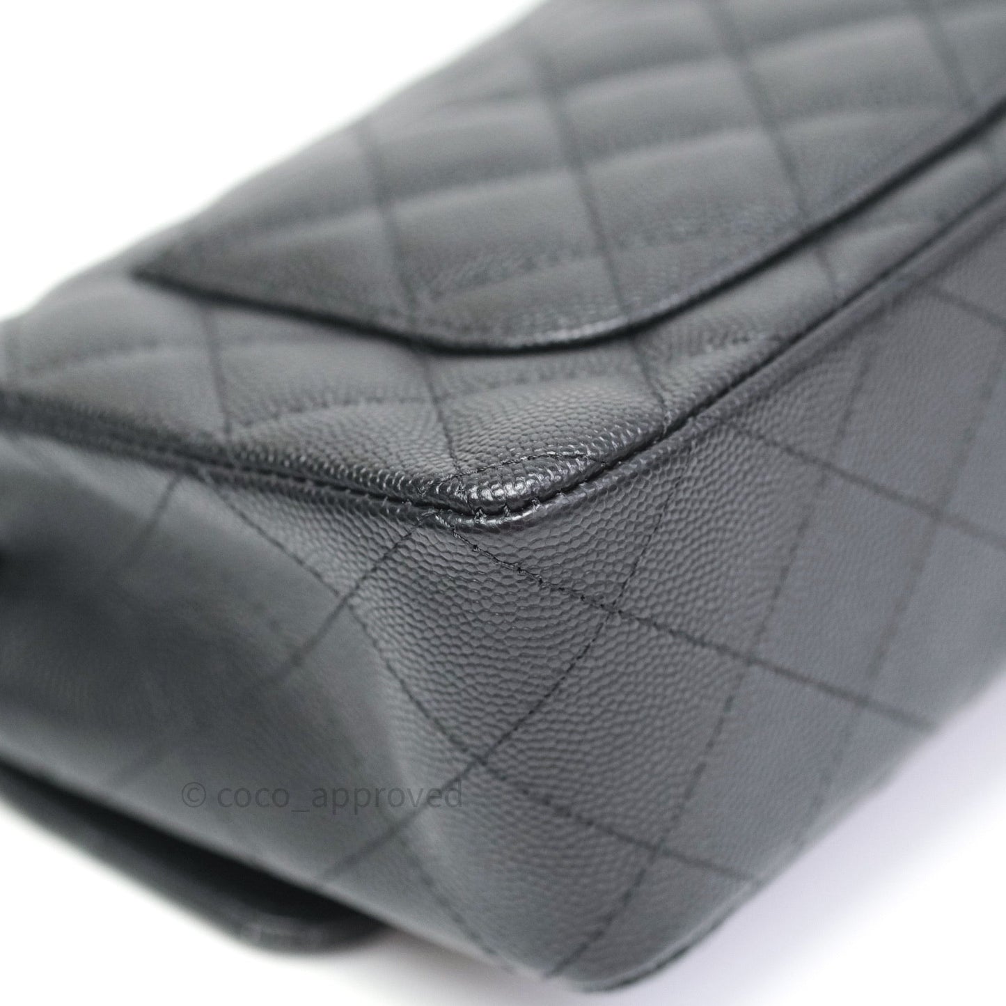 Chanel Quilted Mini Rectangular Black Caviar Silver Hardware 18CC