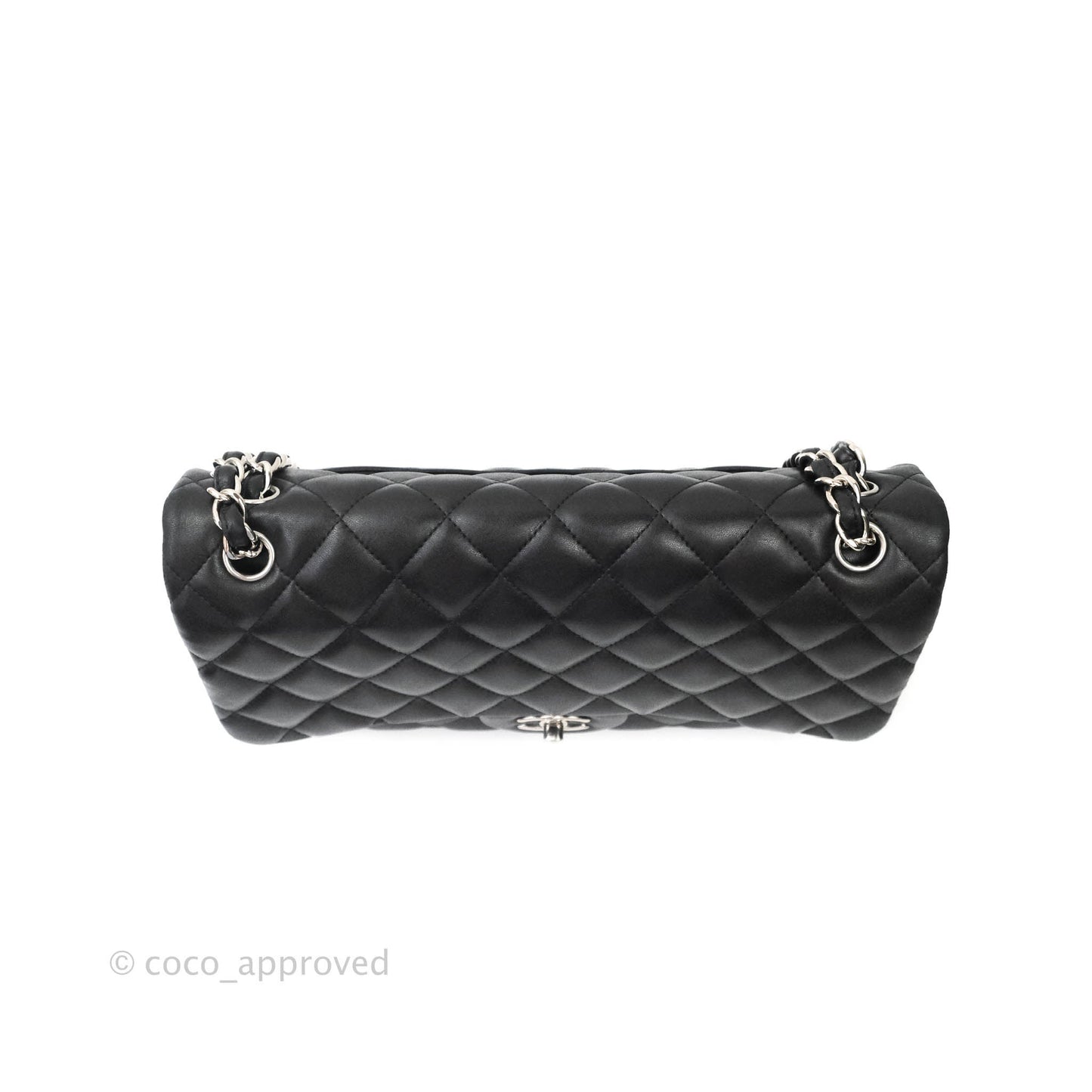 Chanel Jumbo Double Flap Black Lambskin Silver Hardware⁣⁣