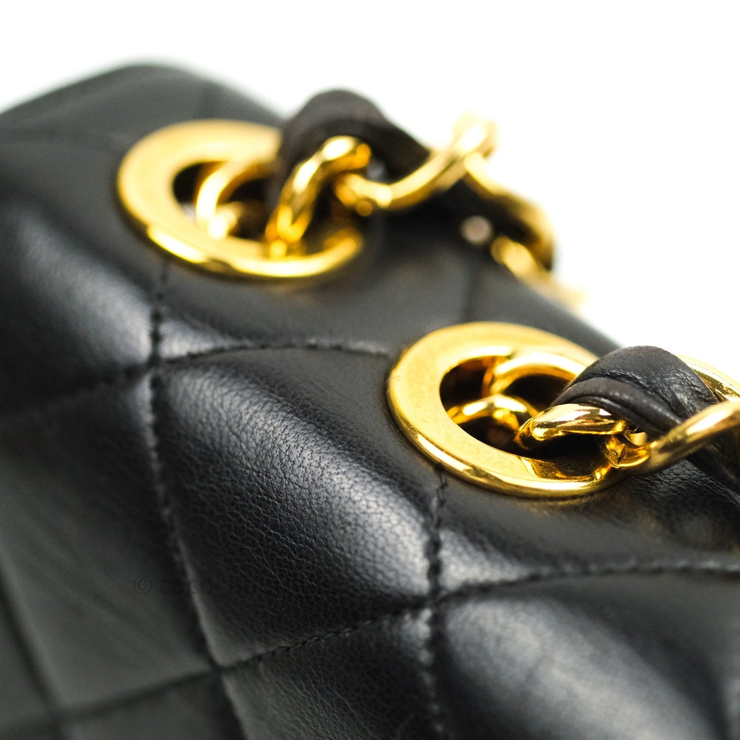 Chanel Vintage XL Jumbo Single Flap Black Lambskin 24K Gold Hardware