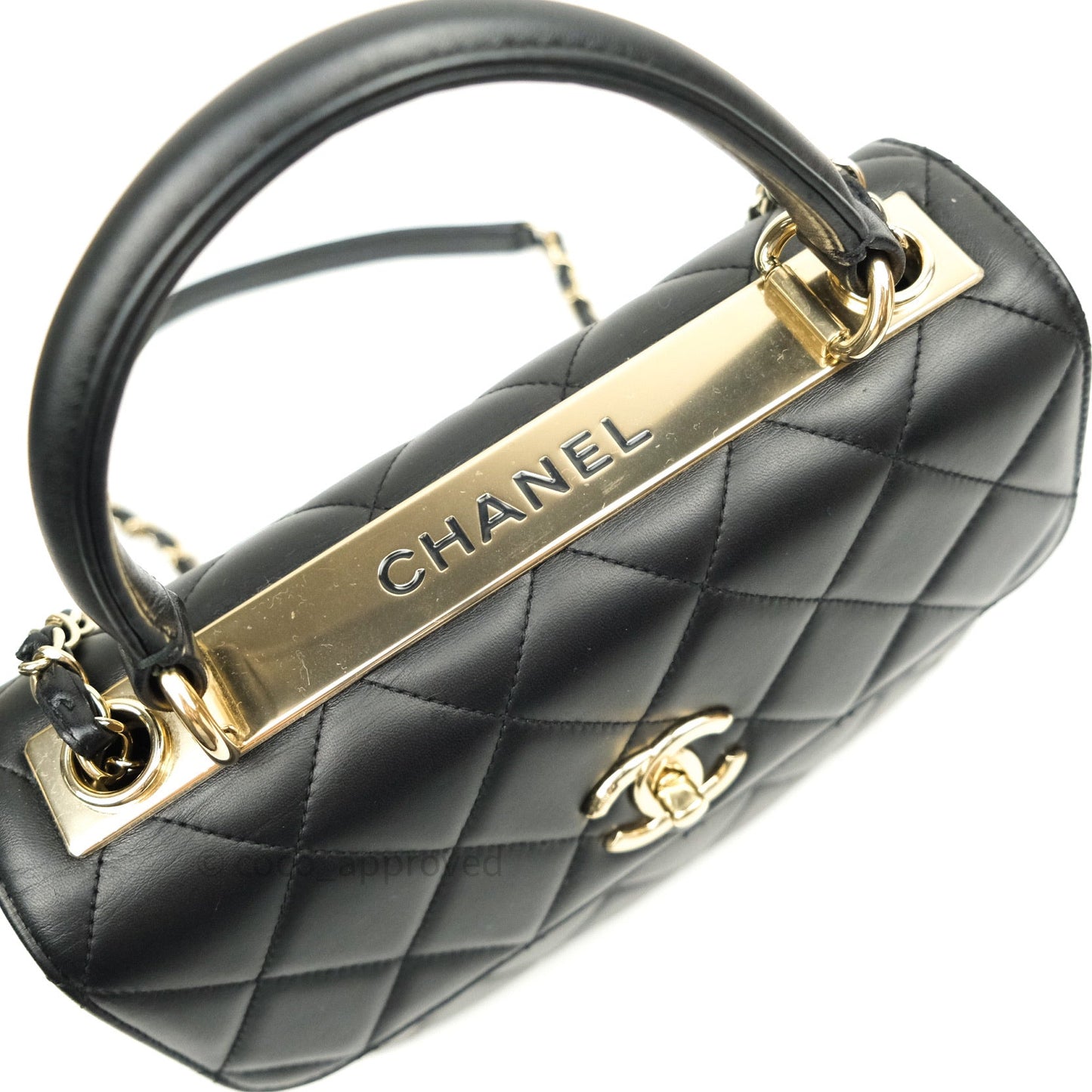 Chanel Trendy CC Small Black Lambskin Gold Hardware