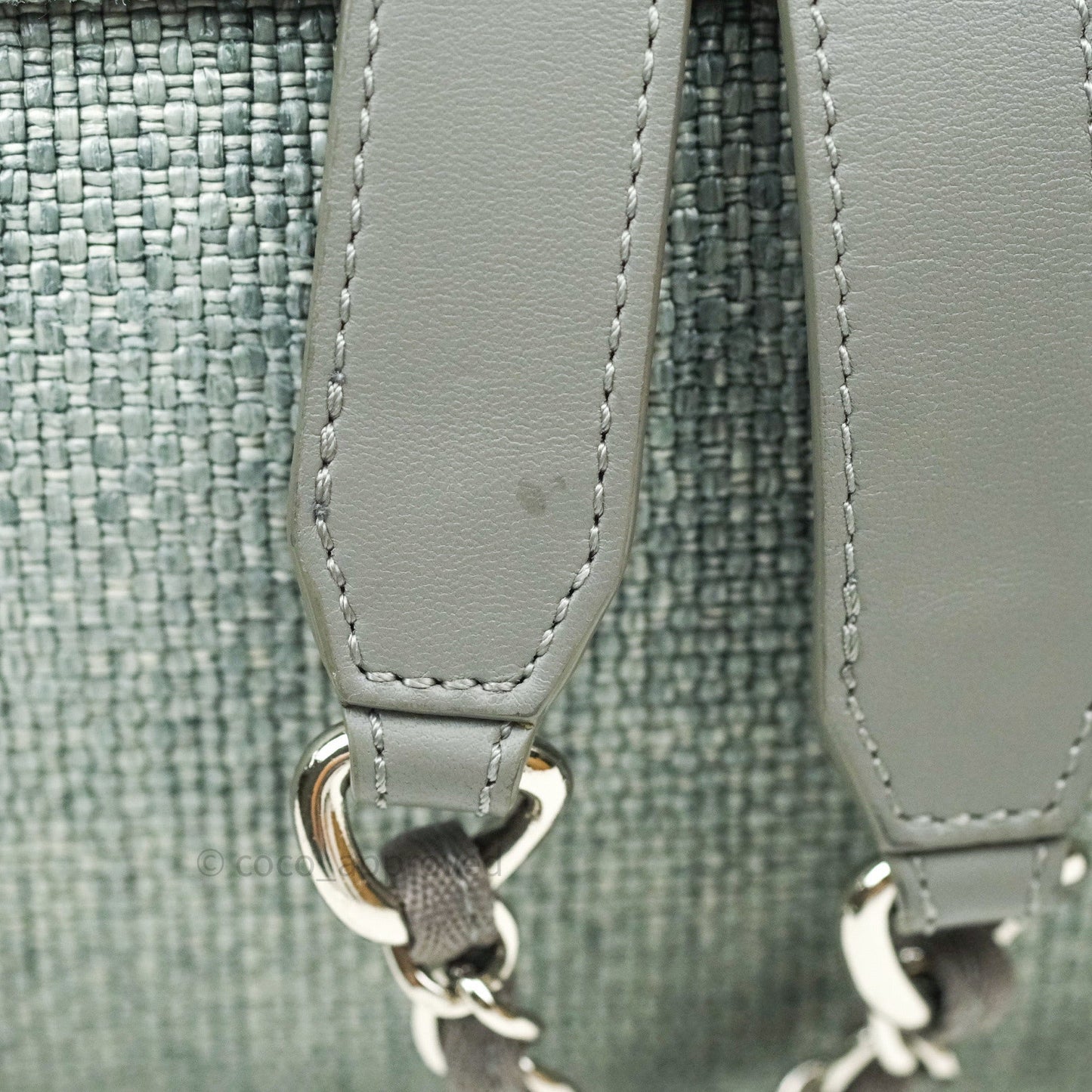 Chanel Canvas Deauville Backpack Grey