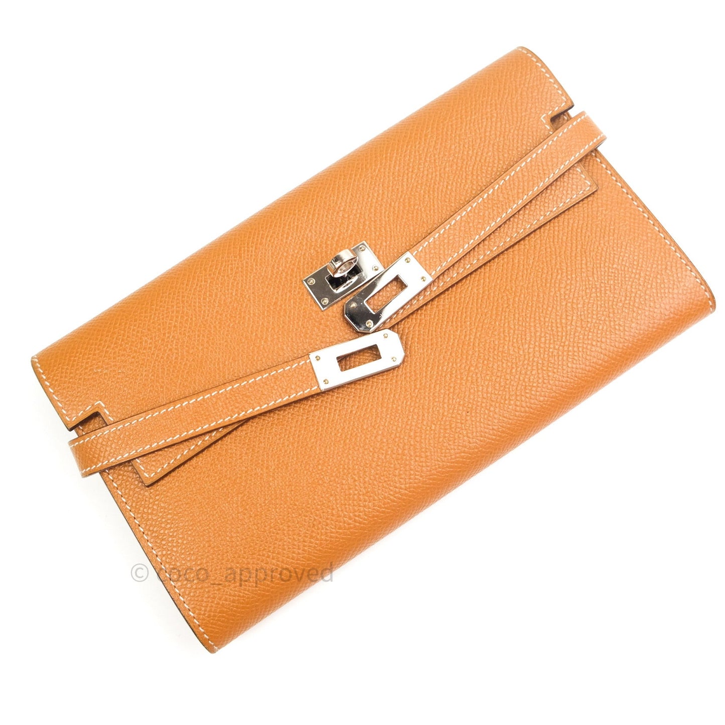 Hermès Epsom Kelly Wallet Gold Palladium Hardware