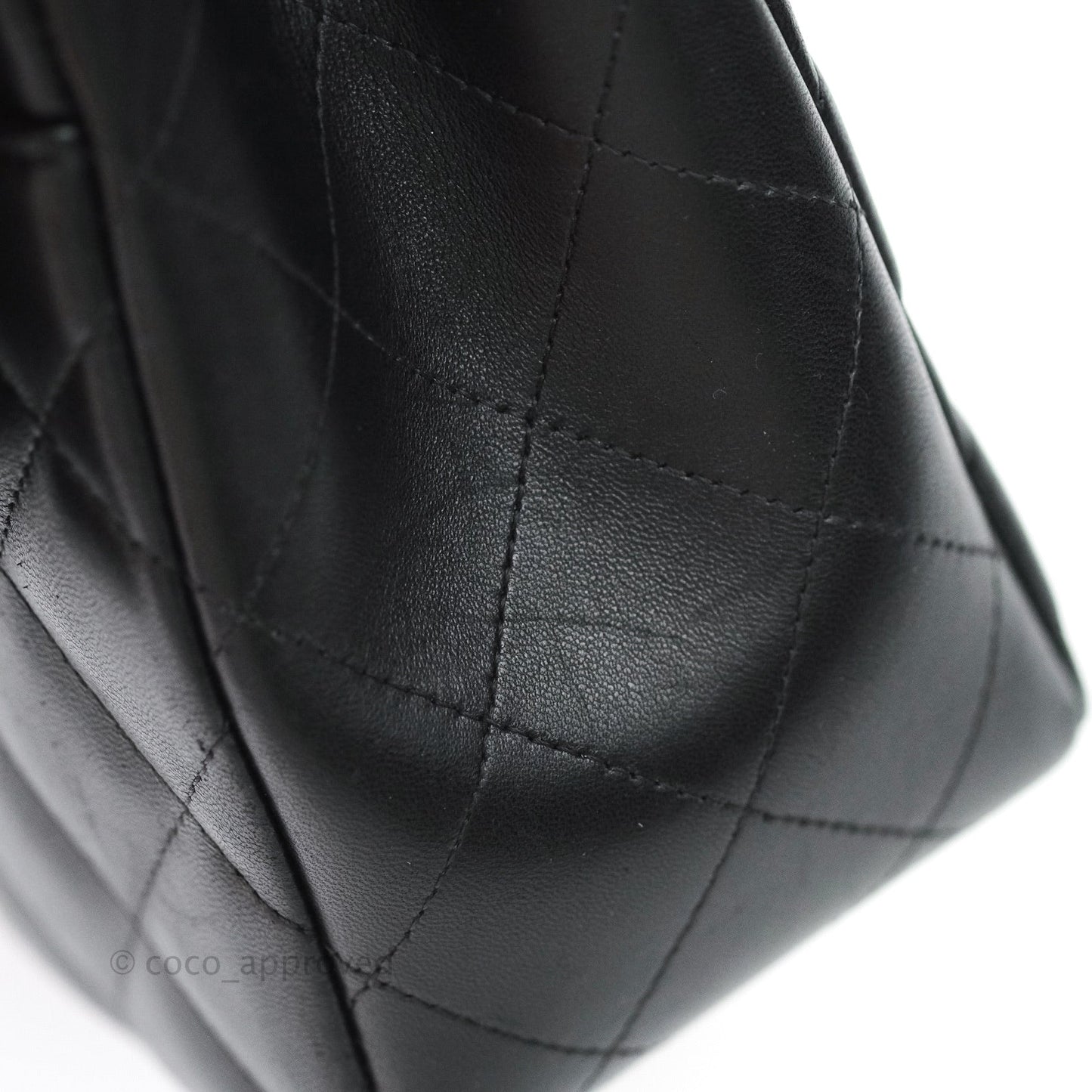 Chanel Jumbo Double Flap Black Lambskin Silver Hardware⁣⁣
