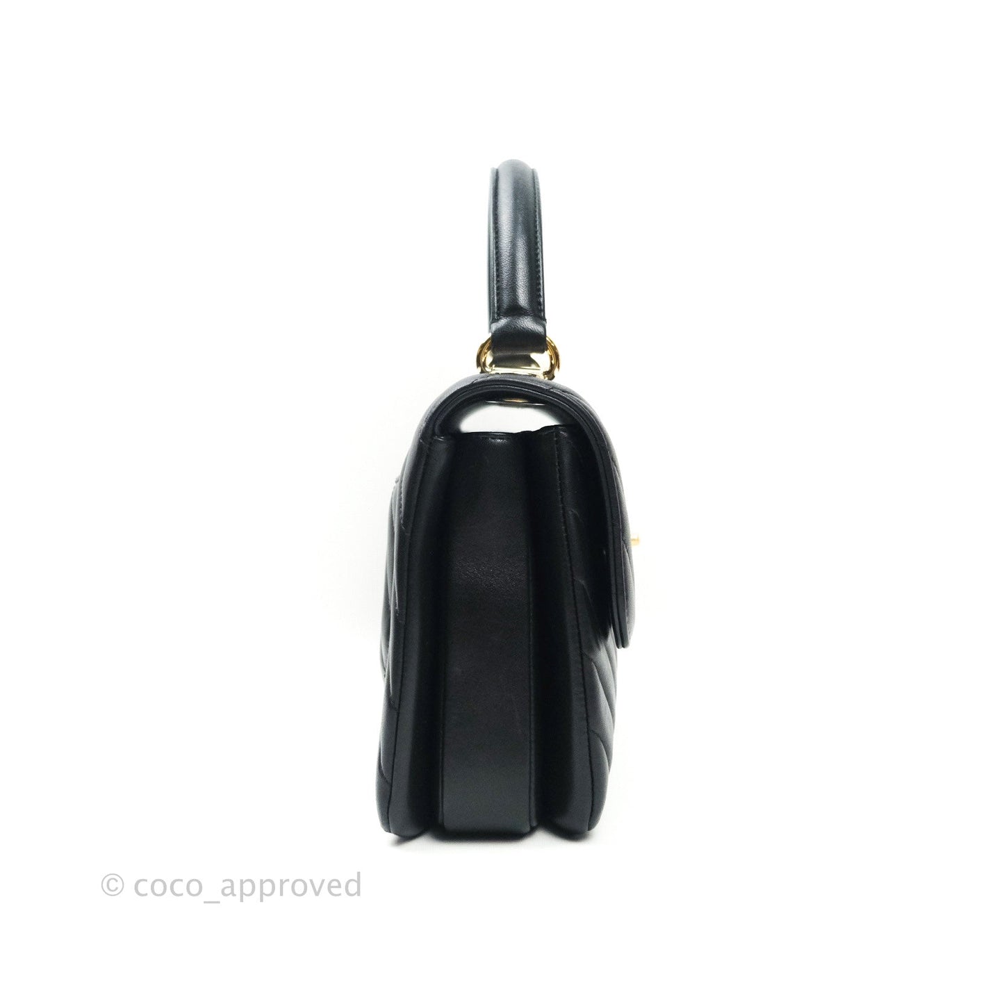 Chanel Trendy CC Chevron Small Black Lambskin Gold Hardware