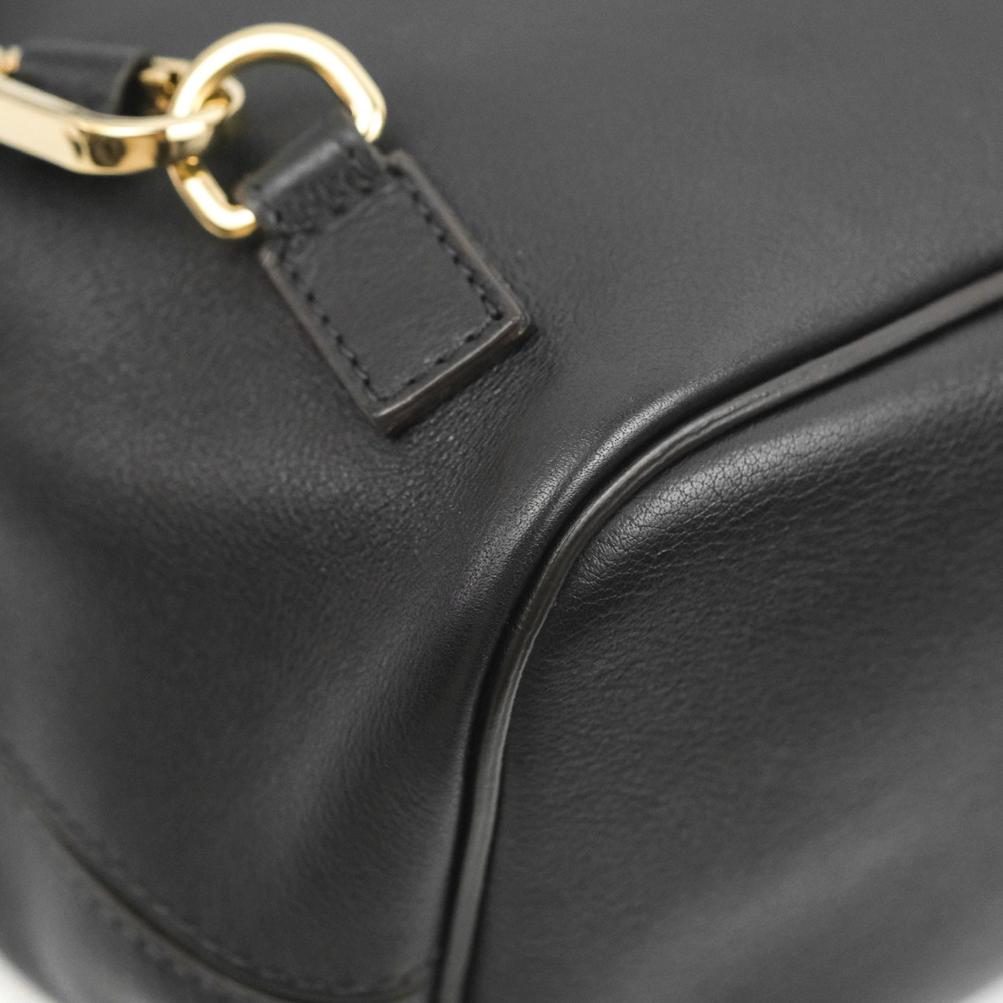 Chloe Small Faye Backpack Suede Calfskin Black Gold Hardware