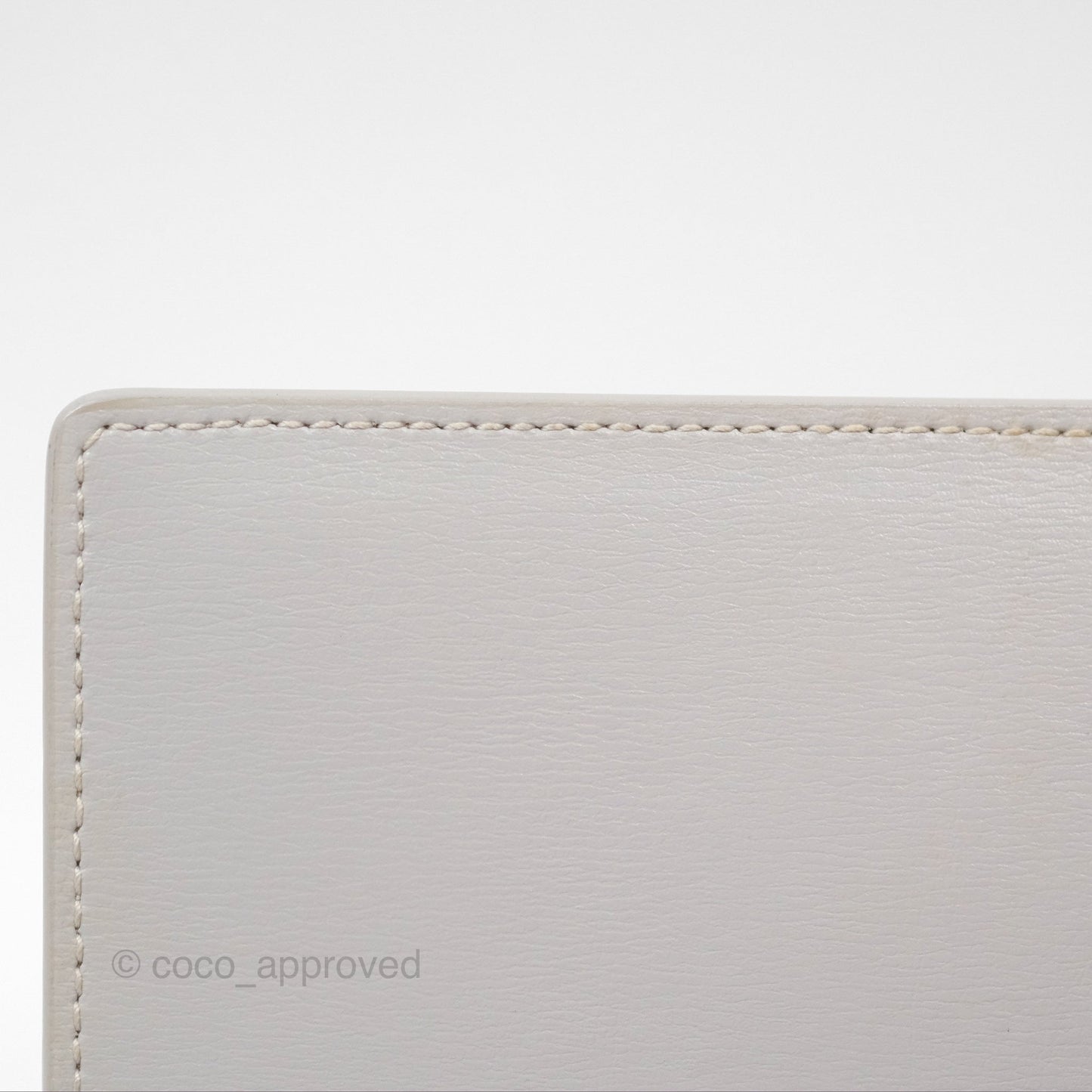 Saint Laurent Sunset Medium Light Grey Calfskin Silver Hardware