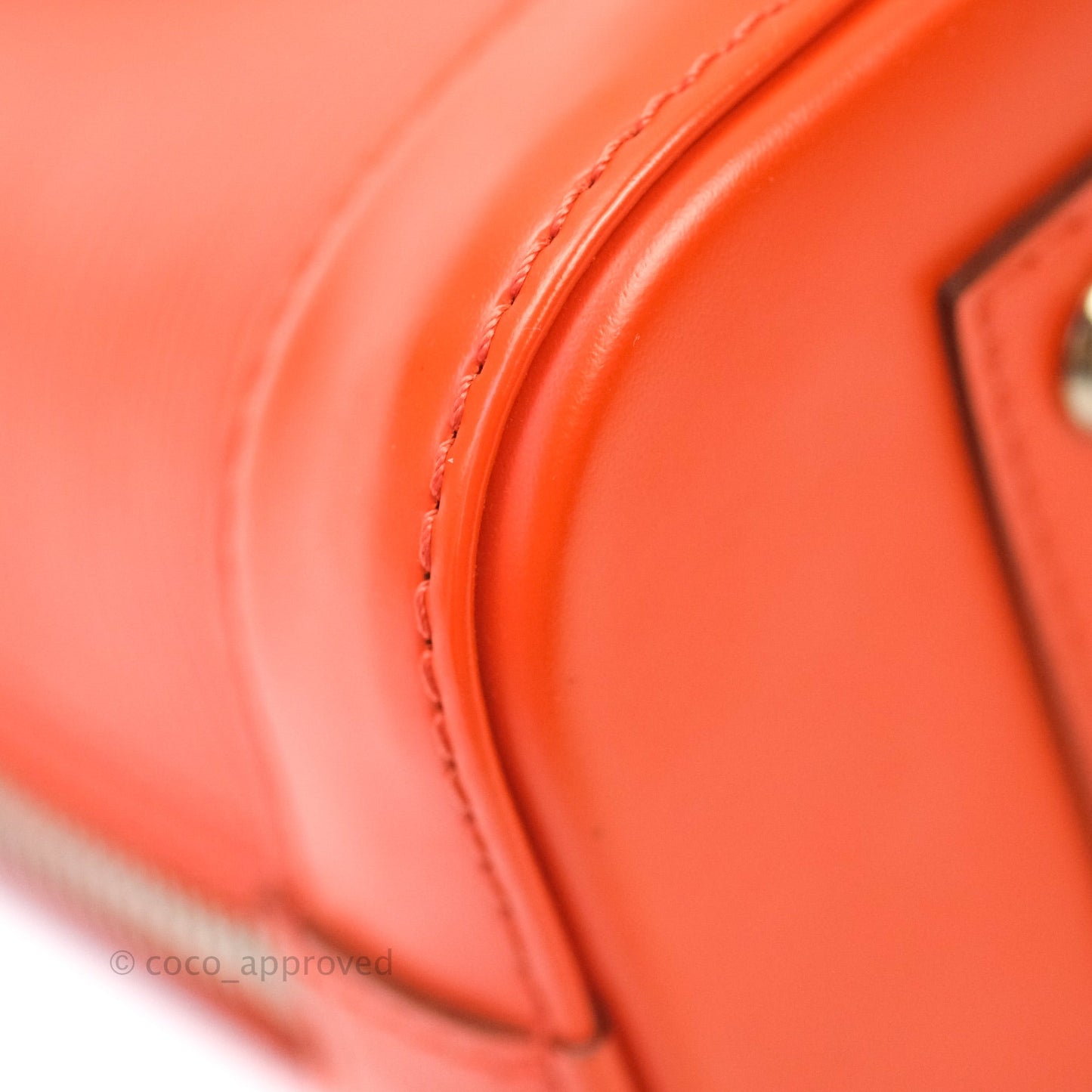 Louis Vuitton Epi Alma BB Orange Silver Hardware