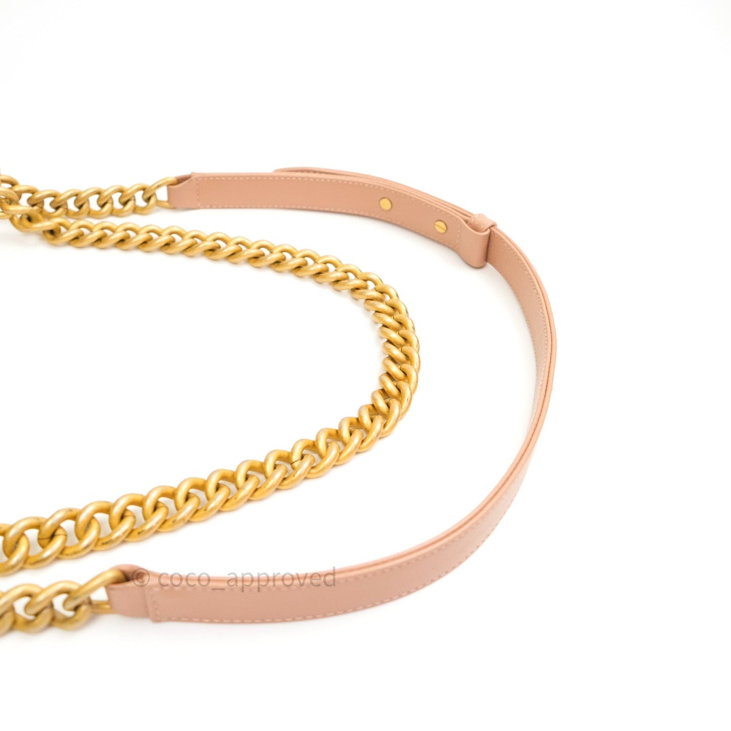 Chanel Quilted Medium Caviar Boy Flap Beige Gold Hardware