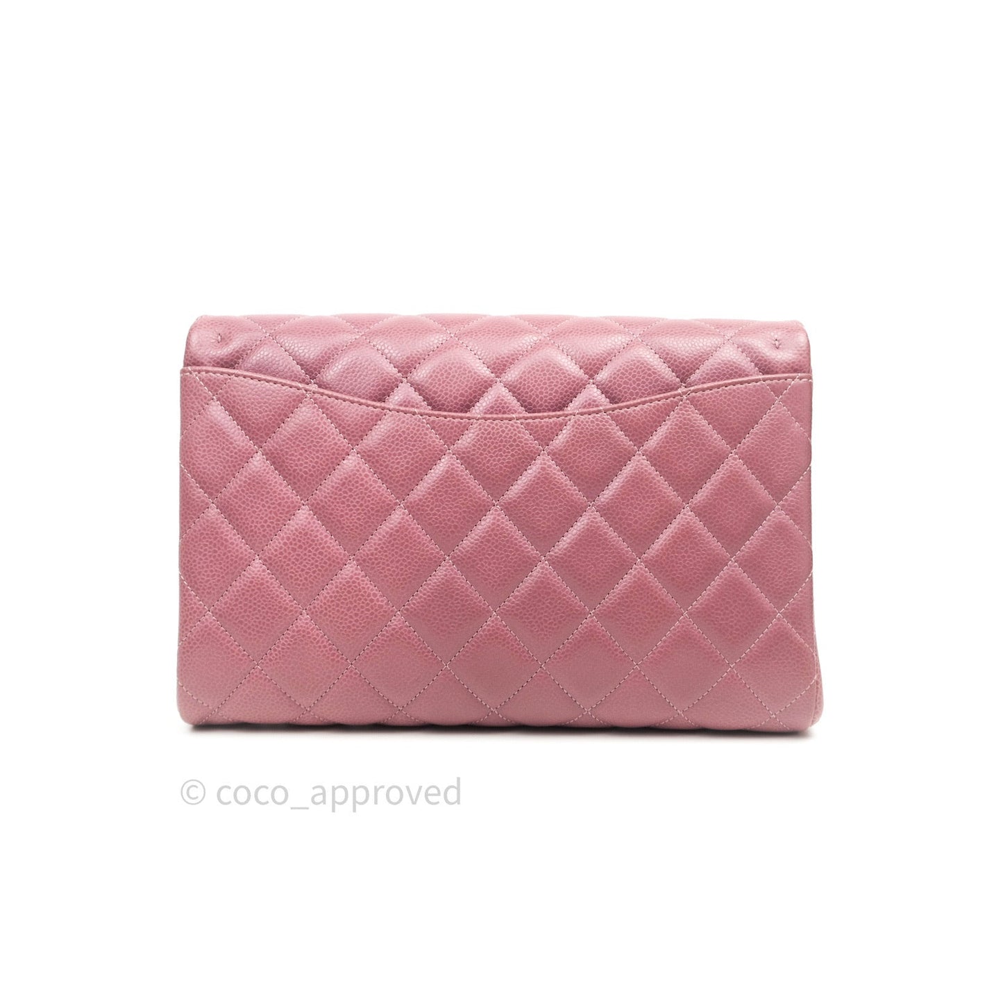 Chanel Quilted Clutch with Chain Pink Mauve Ruthenium Hardware