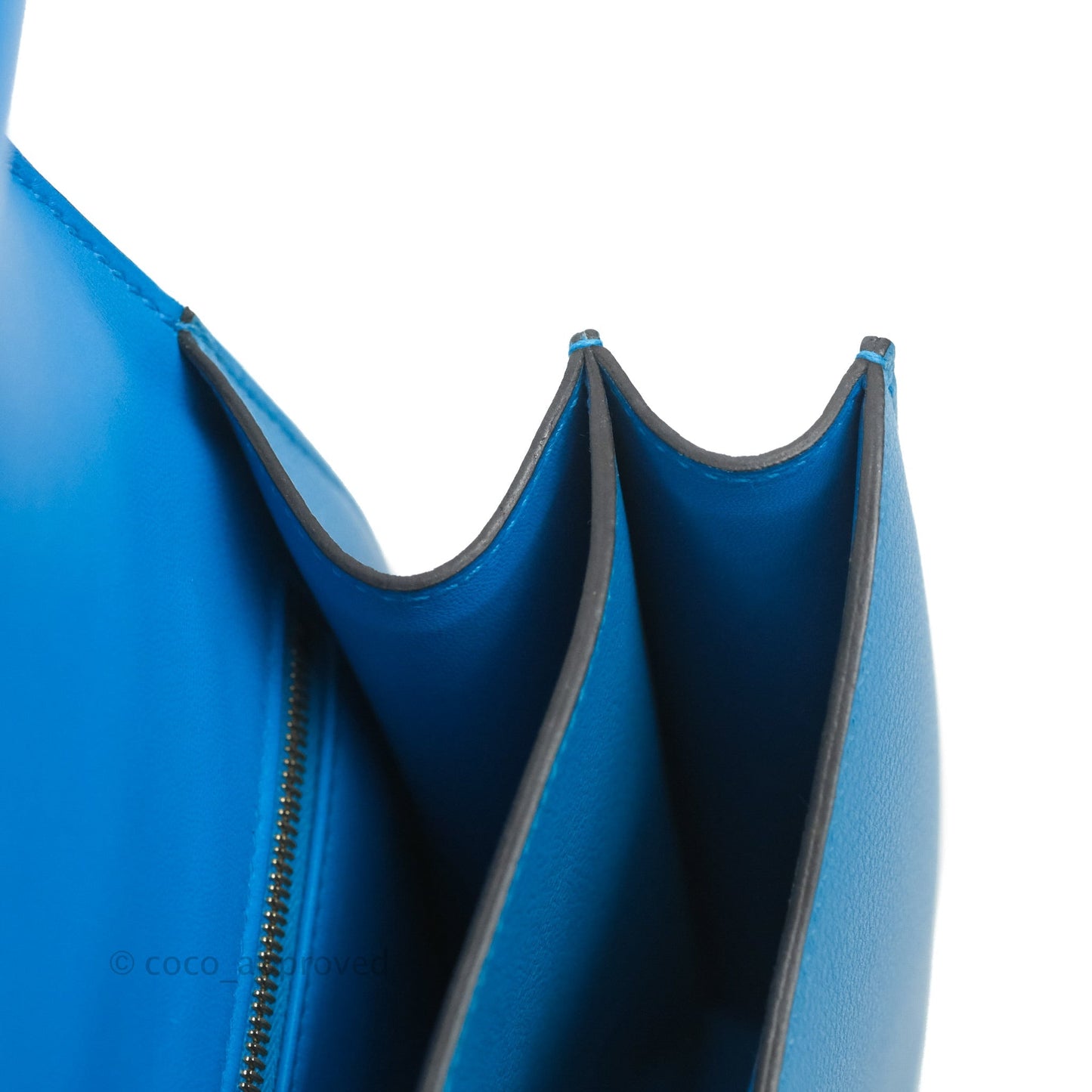 Hermès Constance 24 Bleu Frida Evercolor Gold Hardware