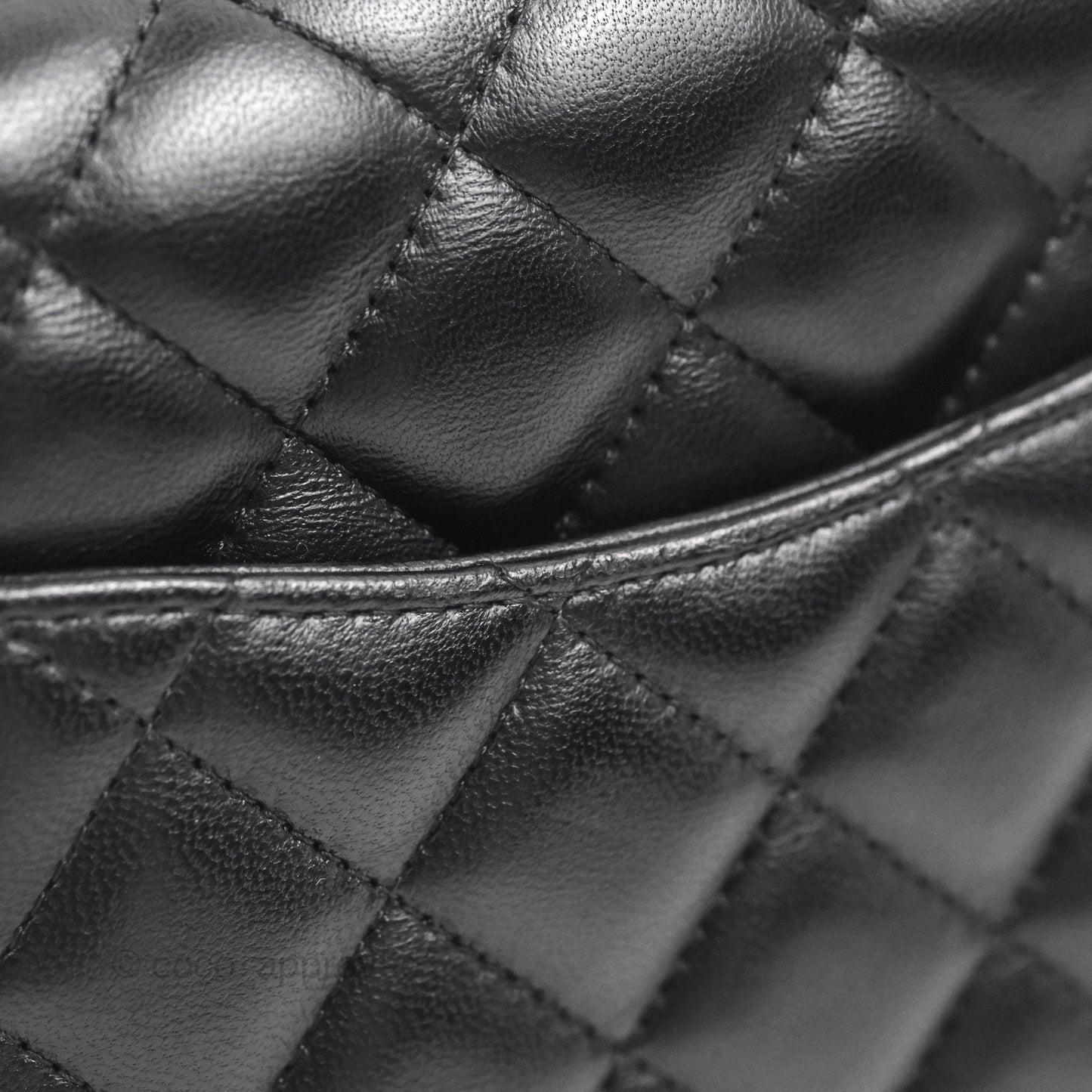 Chanel Mini Square Black Lambskin Gold Hardware
