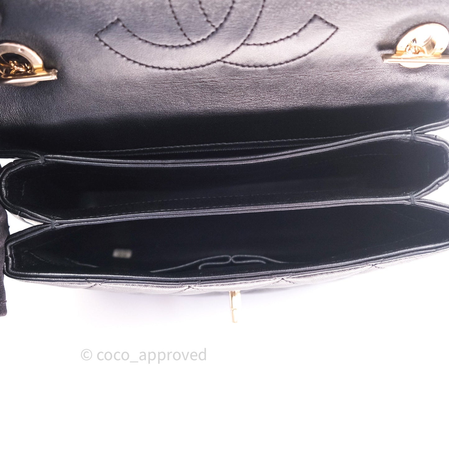 Chanel Trendy CC Small Black Lambskin Gold Hardware