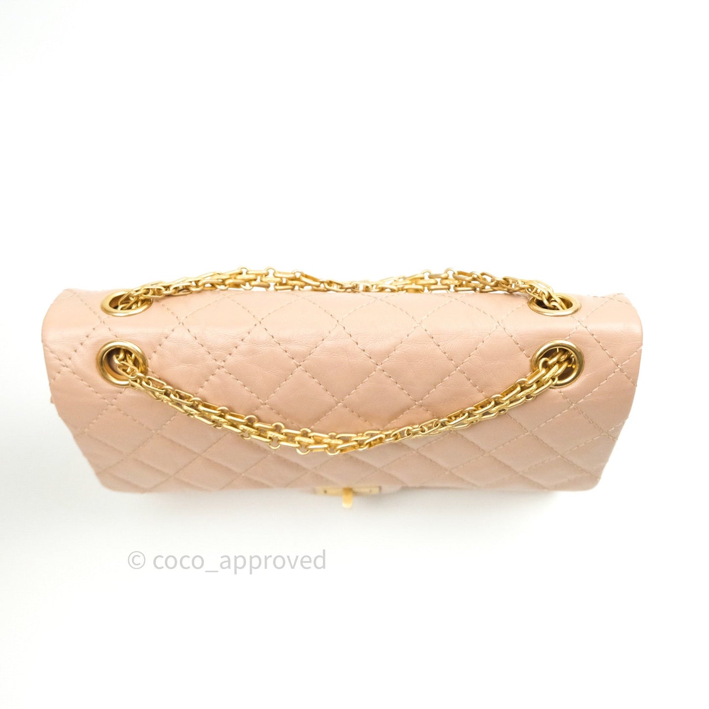Chanel Reissue Quilted Aged Calfskin Beige Gold Hardware 226