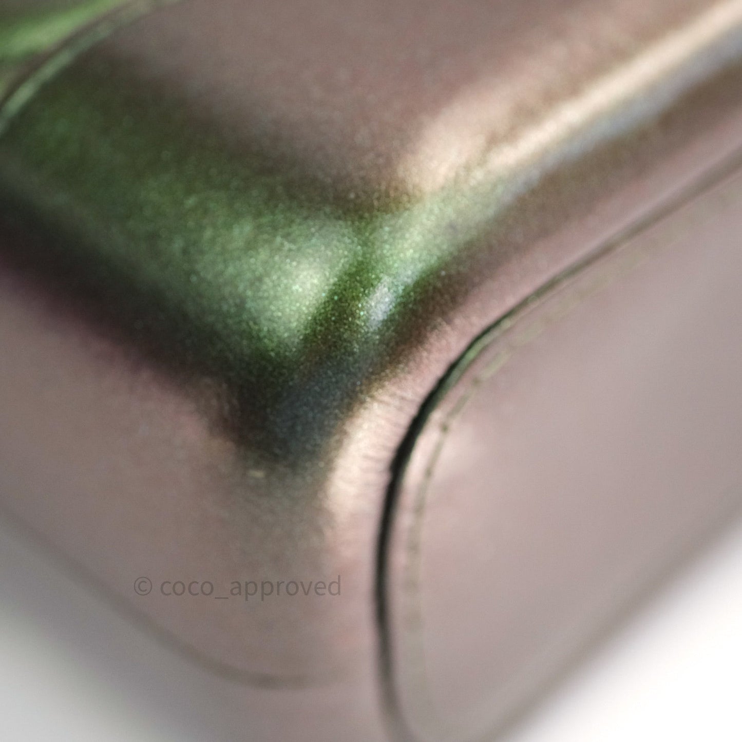 Chanel Calfskin Chevron Small Gabrielle Hobo Iridescent Green Mixed Hardware