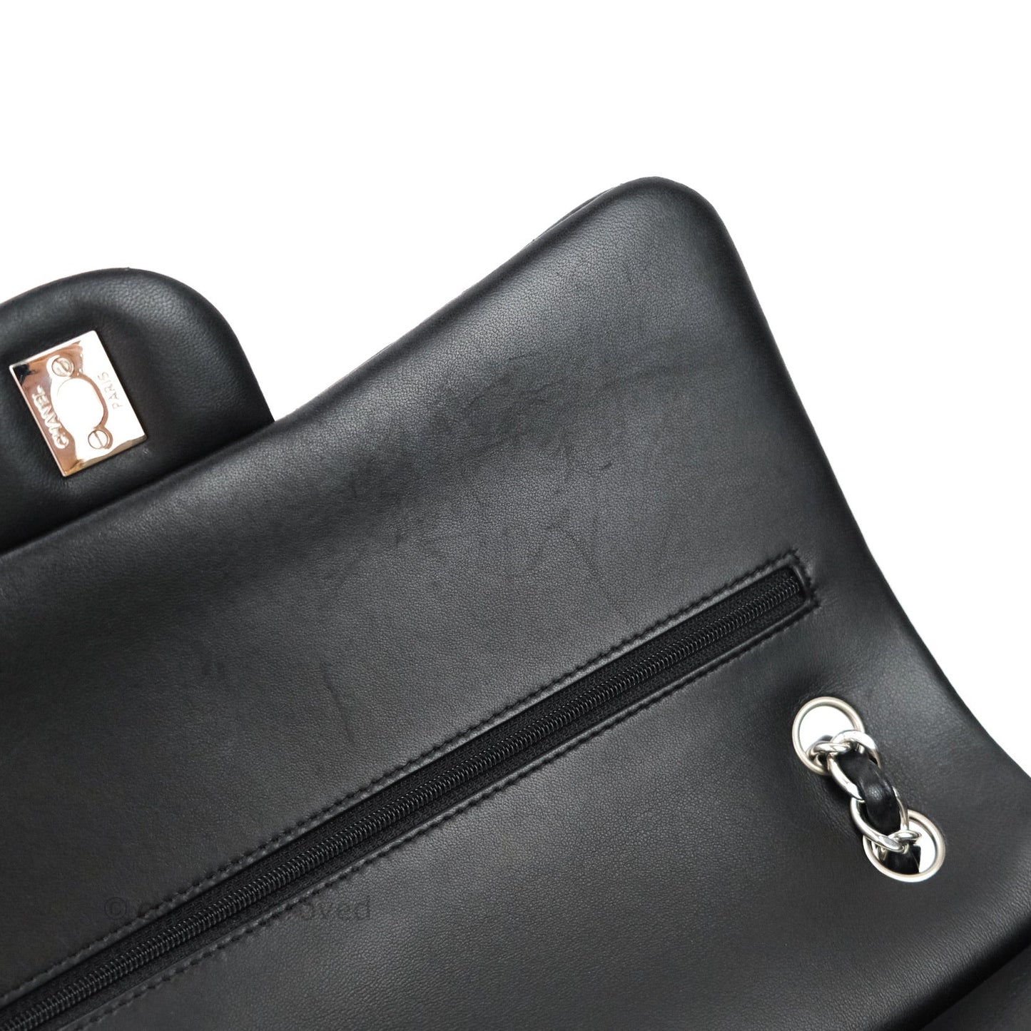 Chanel Jumbo Double Flap Black Lambskin Silver Hardware⁣⁣