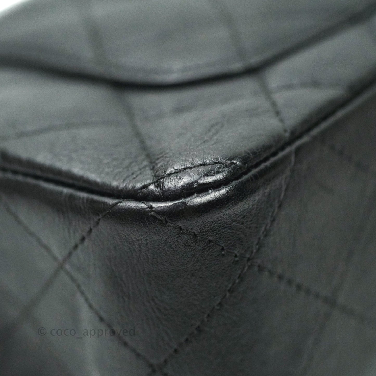 Chanel Quilted Mini Rectangular Flap So Black Crumpled Calfskin