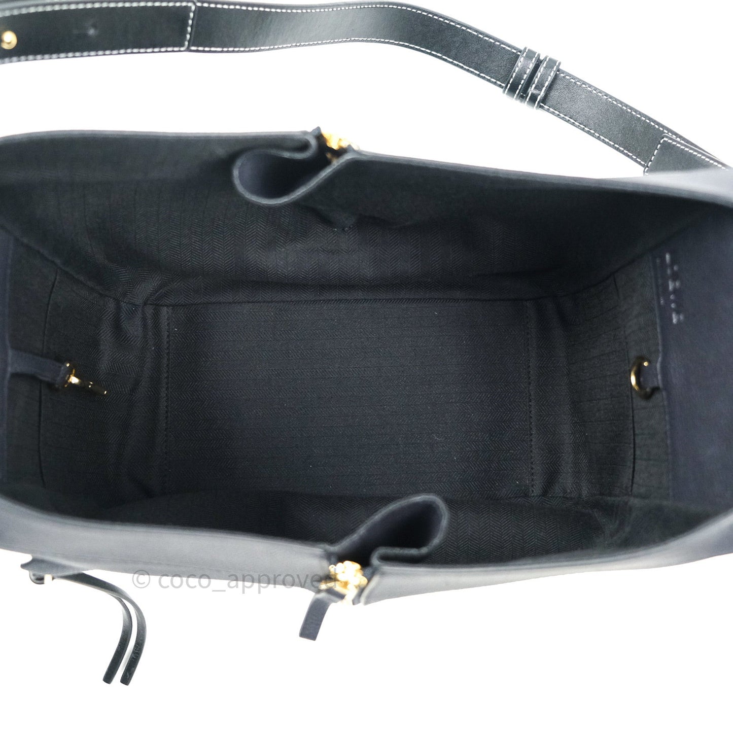 Loewe Small Hammock Navy Classic Calfskin Navy Gold Hardware