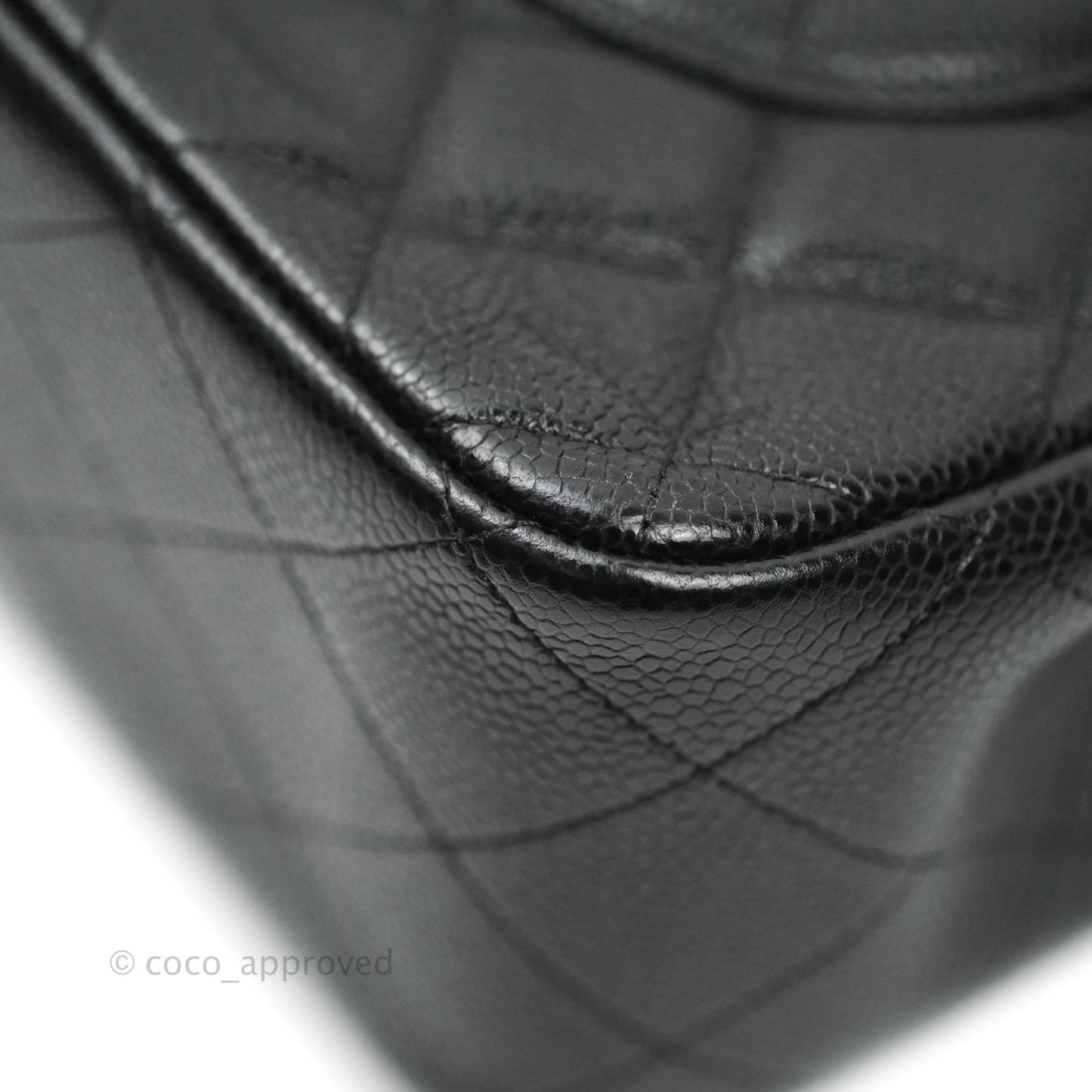 Chanel Jumbo Double Flap Black Caviar Silver Hardware⁣⁣