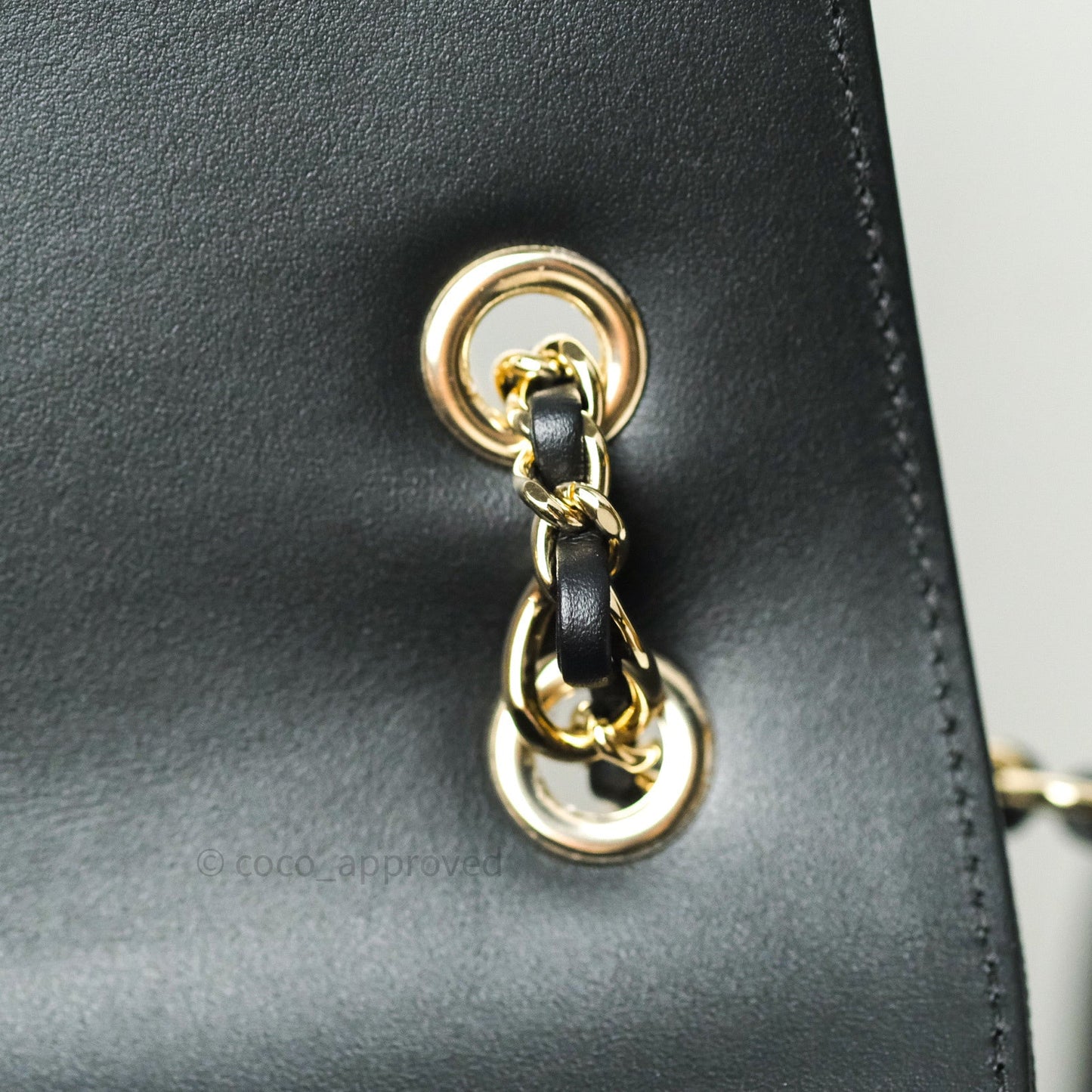 Chanel Quilted Business Affinity Backpack Black Caviar Light Gold Hardware